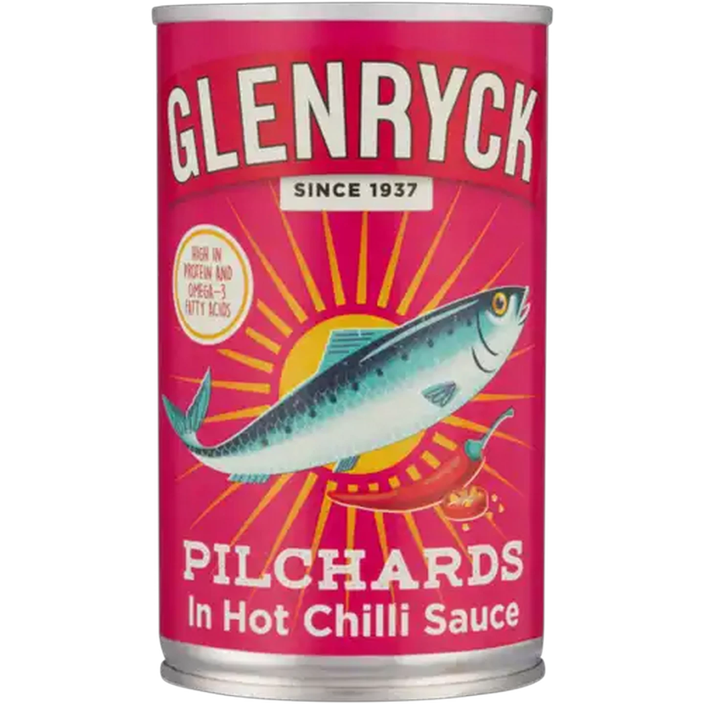 Image of Glenryck Pilchards in Hot Chilli Sauce 155g
