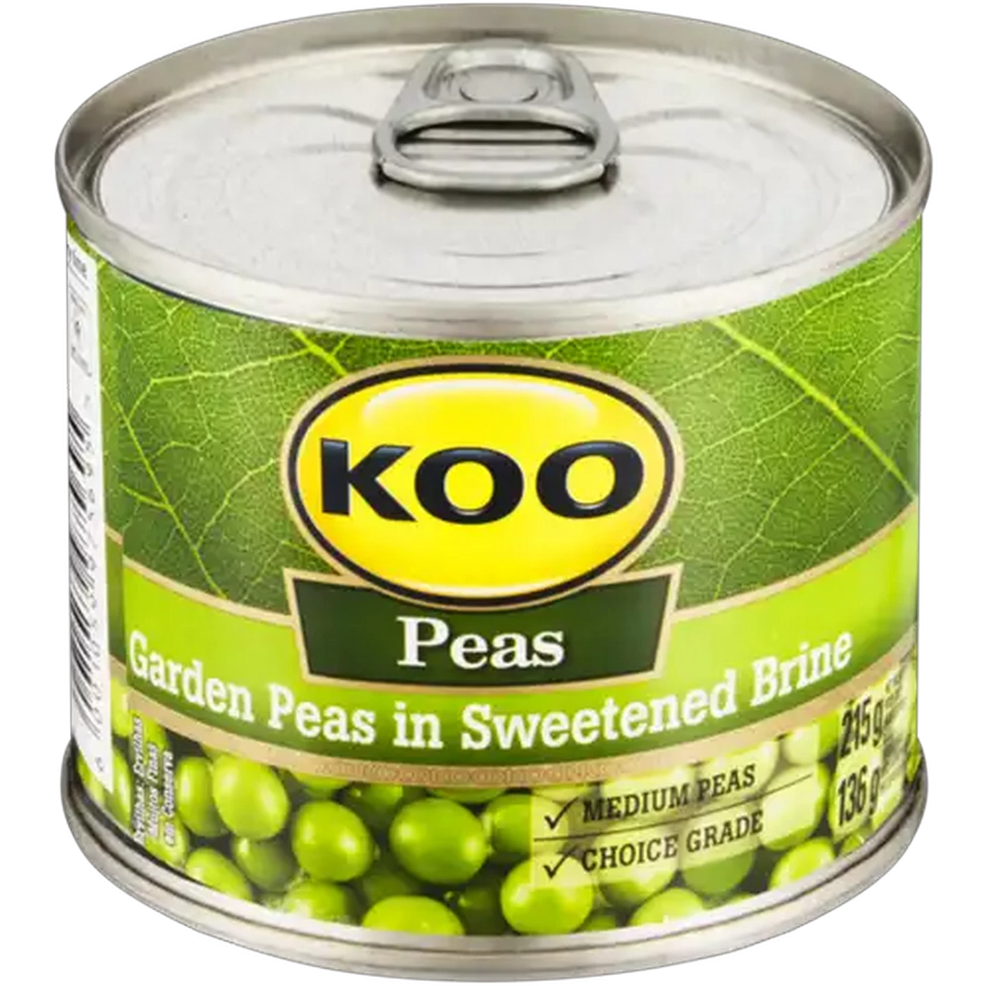Image of KOO Garden Peas in Sweetened Brine 215g