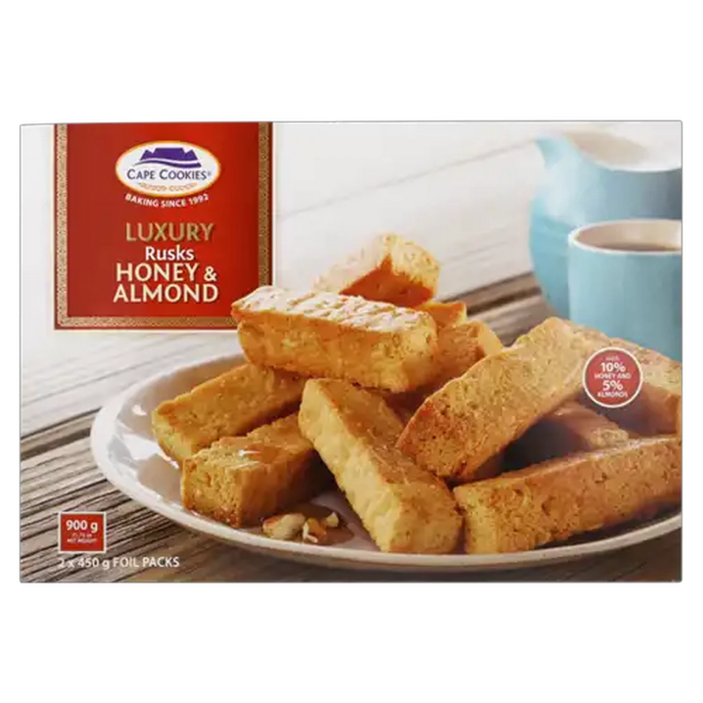 Image of Cape Cookies Luxury Honey & Almond Rusks 900g