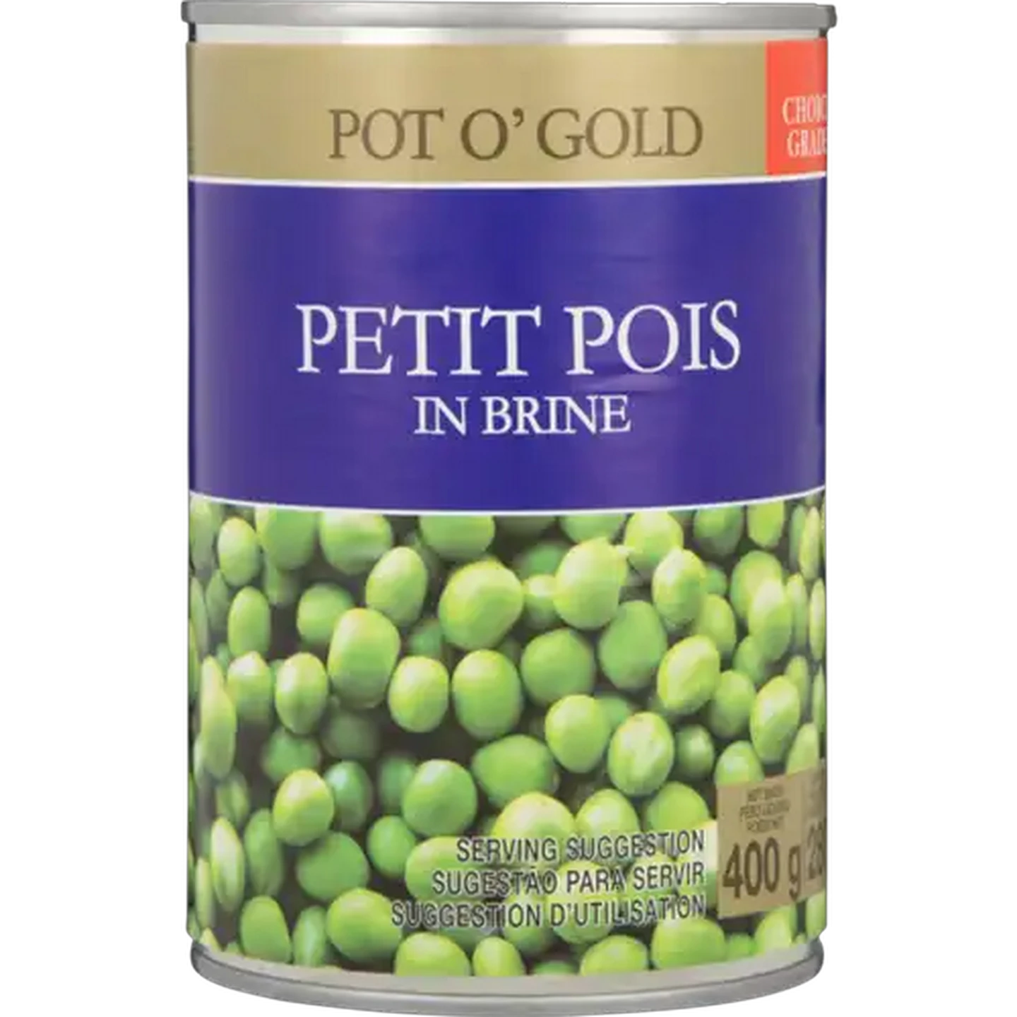 Image of Pot O' Gold Petit Pois Peas In Brine Can 400g