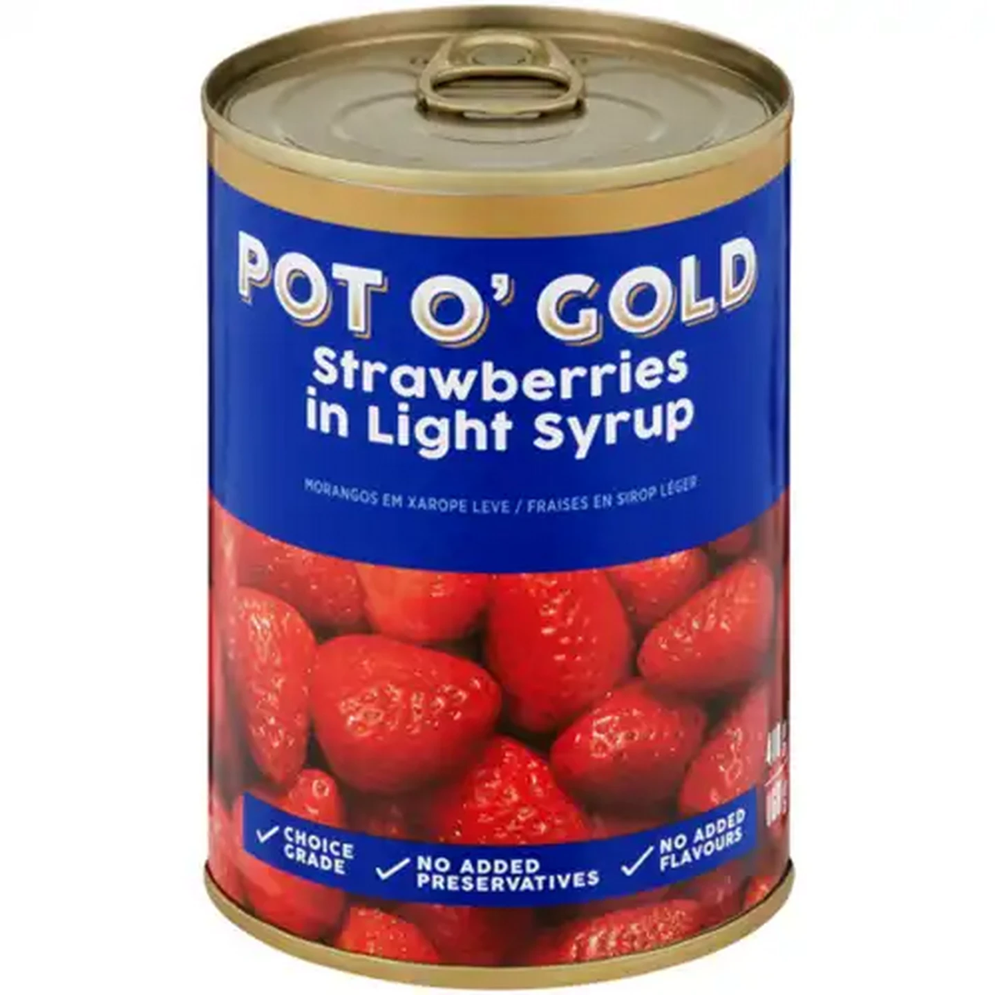 Image of Pot O' Gold Strawberries in Light Syrup 410g
