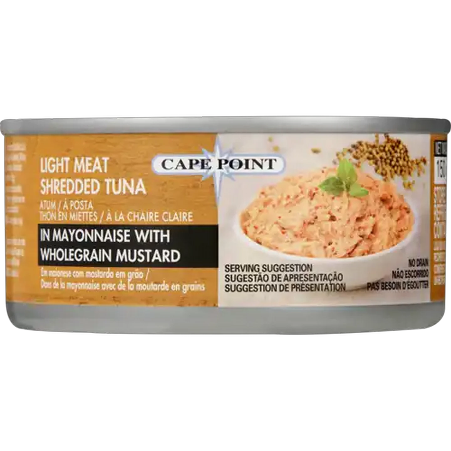Image of Cape Point Light Meat Shredded Tuna In Mayonnaise With Wholegrain Mustard 150g