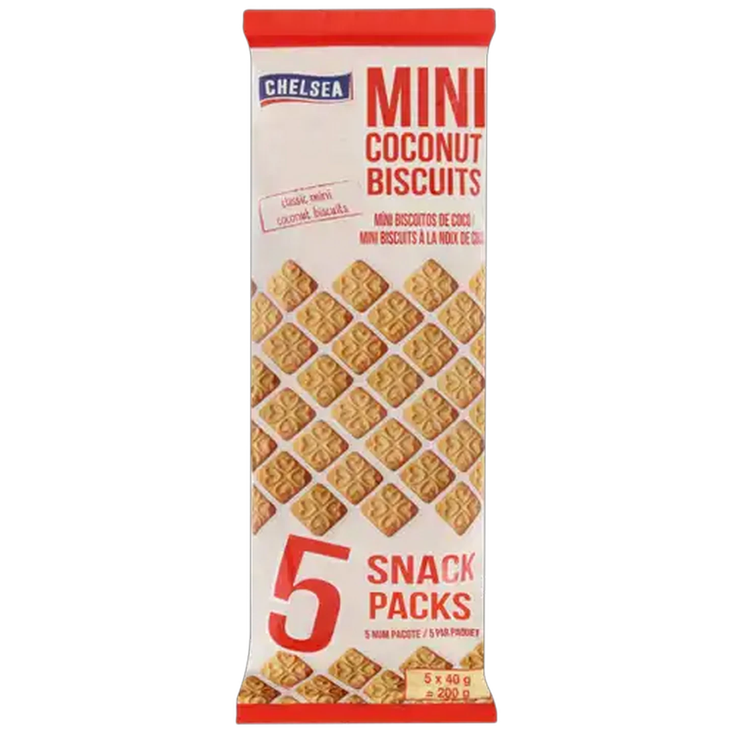 Image of Chelsea Mini Coconut Biscuits 5 x 40g