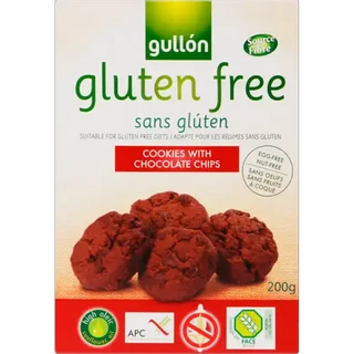 Gullόn Gluten Free Cookies With Chocolate Chips 200g