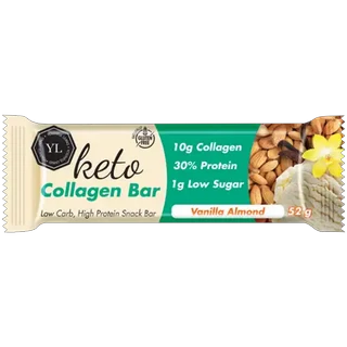 Youthful Living Vanilla Almond Collagen Bar 52g