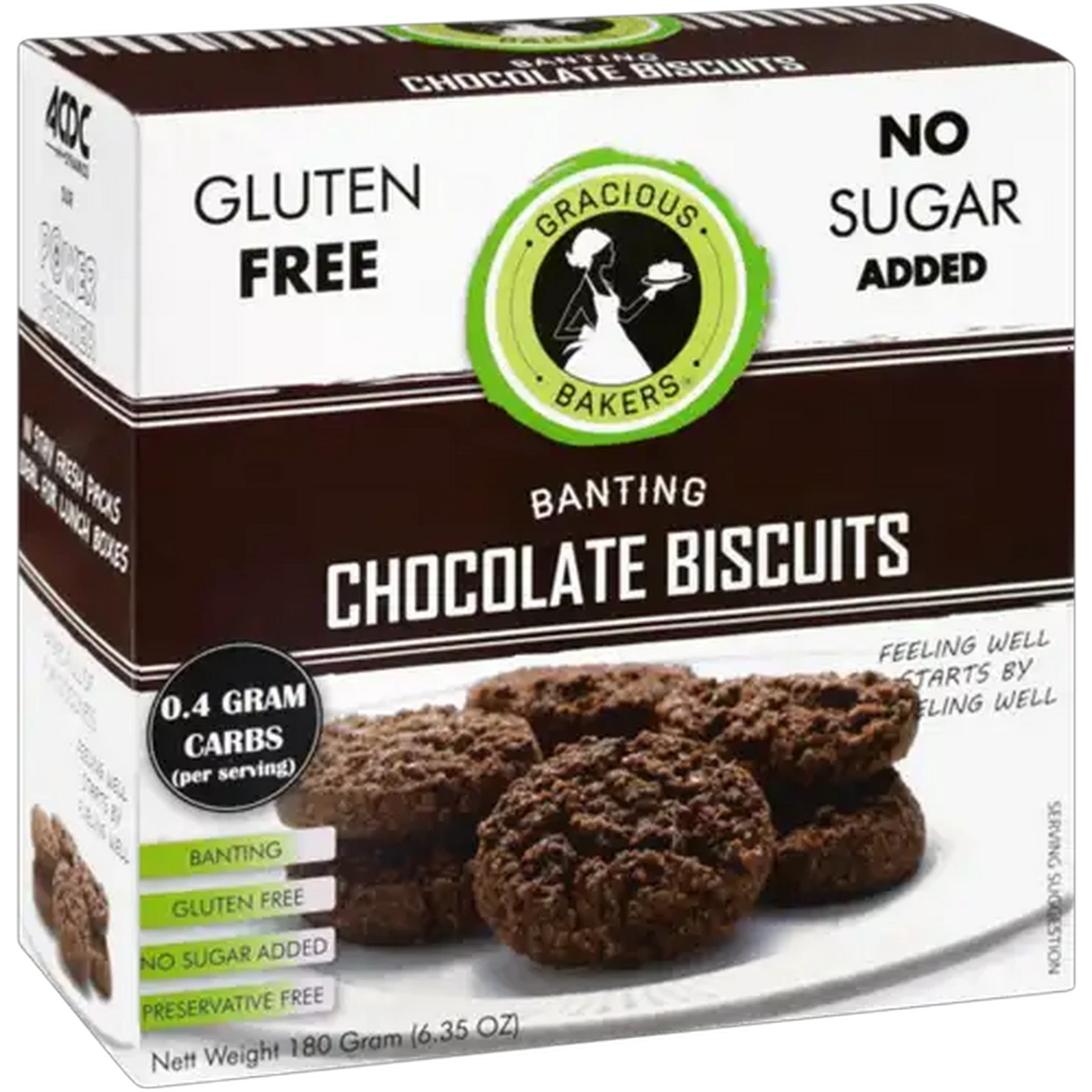 Image of Gracious Bakers Banting Chocolate Biscuits 180g