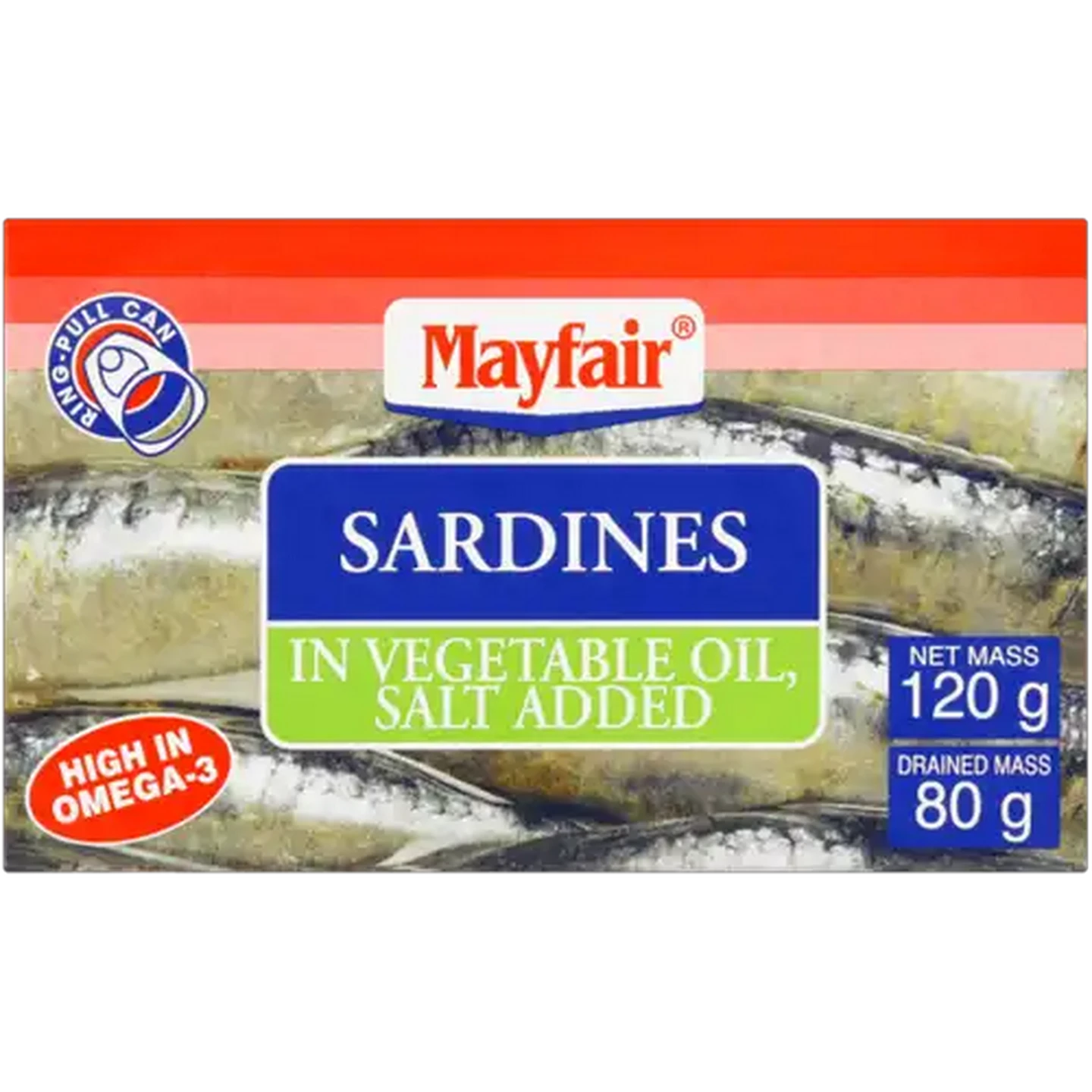 Image of Mayfair Sardines In Vegetable Oil With Salt 120g