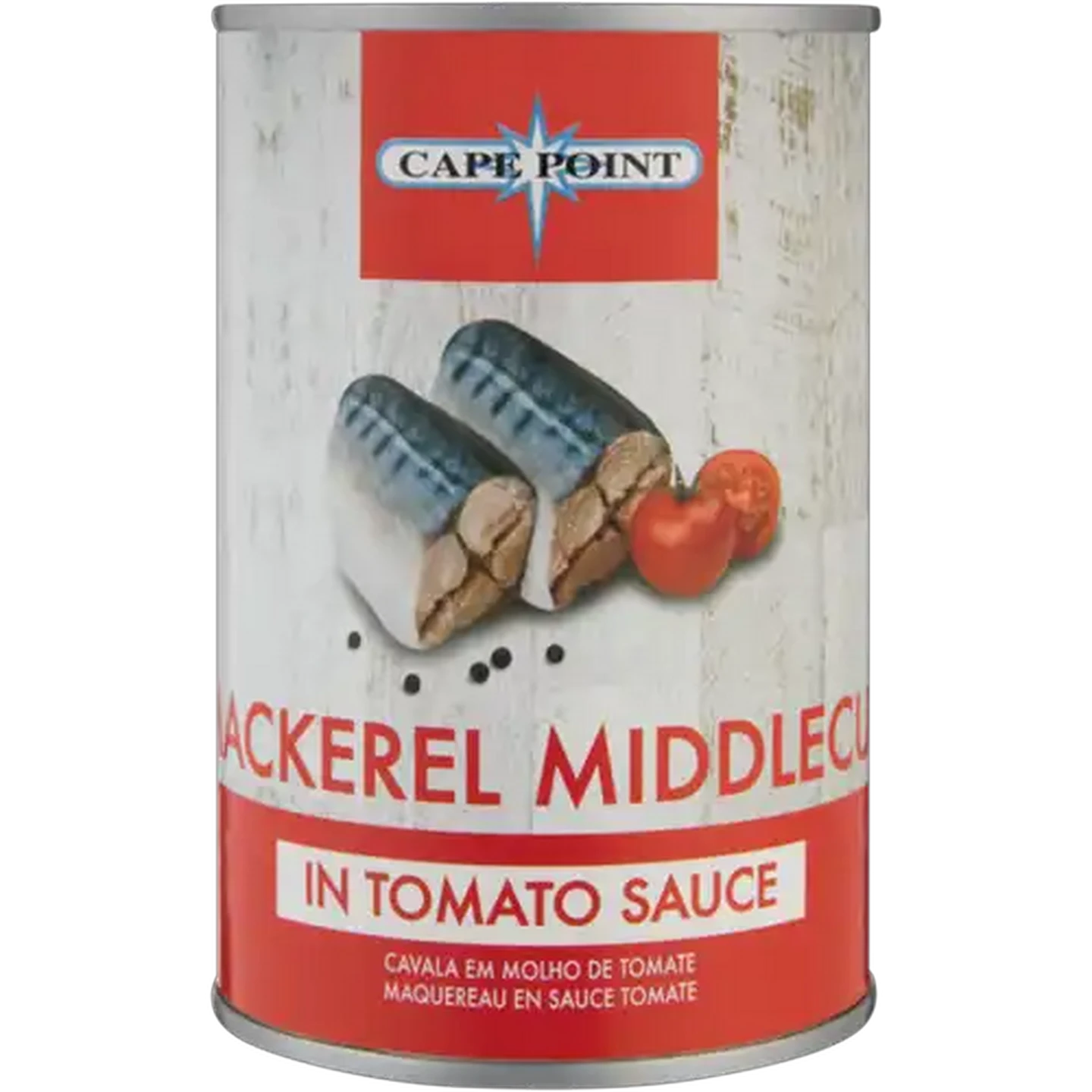 Image of Cape Point Mackerel Middlecut in Tomato Sauce 400g