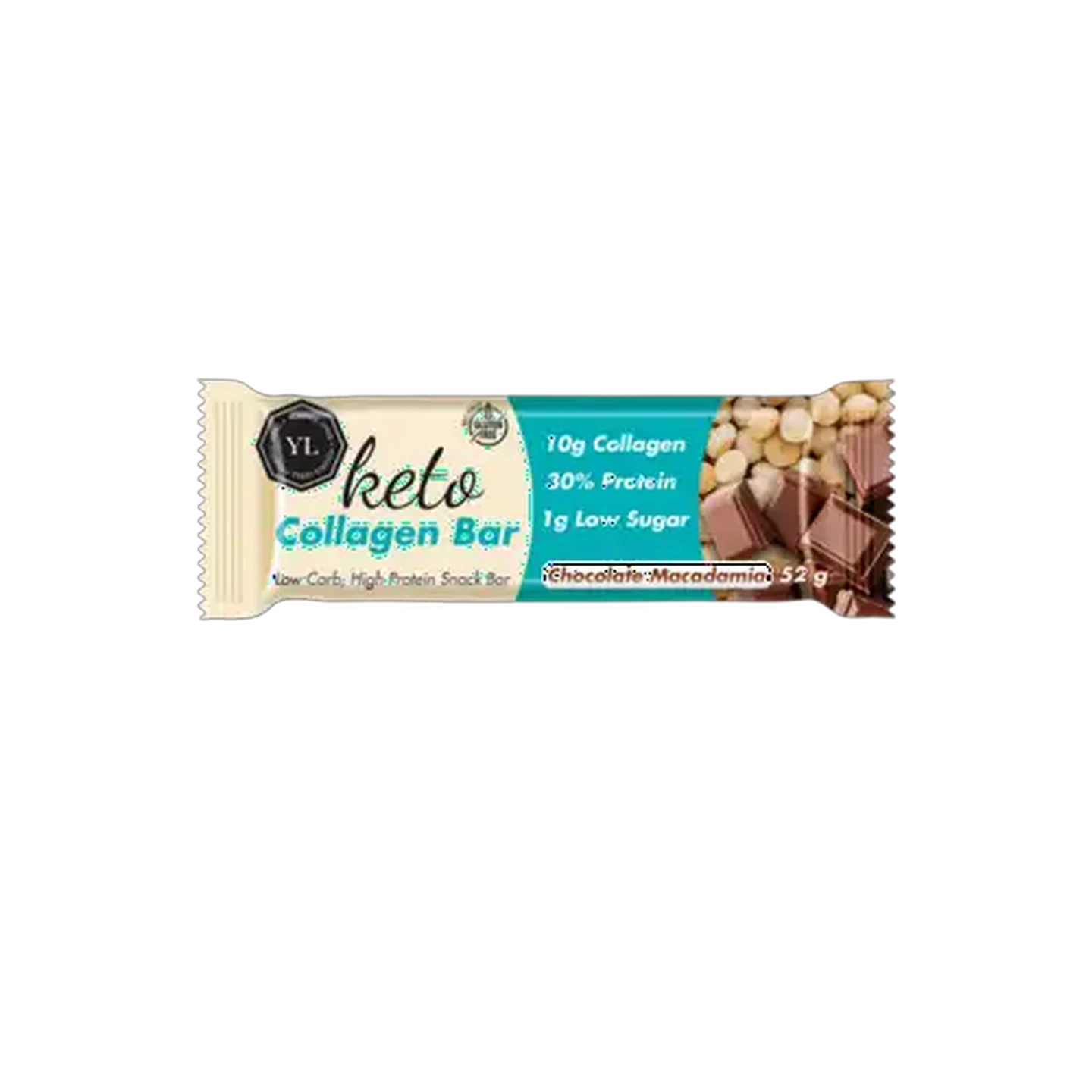 Image of Youthful Living Chocolate Macadamia Collagen Bar 52g