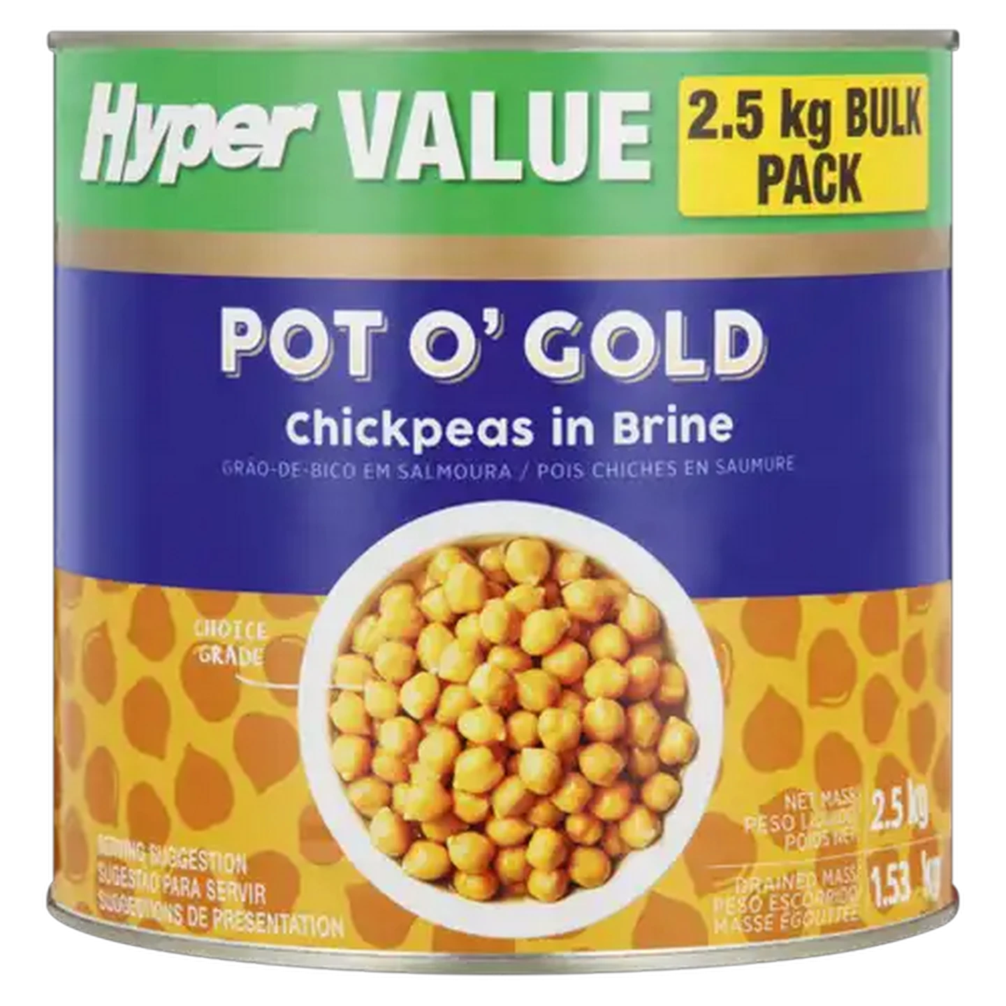 Image of Pot O' Gold Chickpeas In Brine 2.5kg