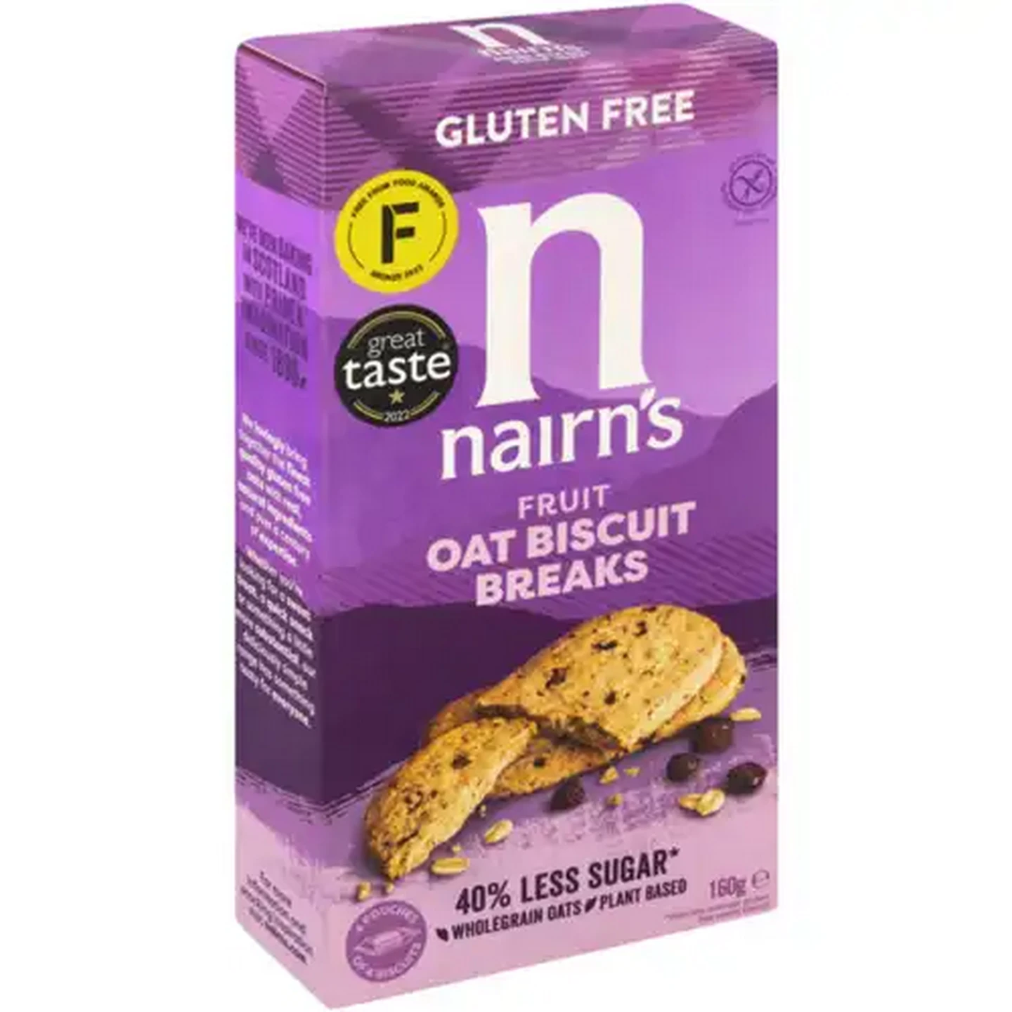 Image of Nairn's Gluten Free Fruit Oat Biscuit Breaks 160g