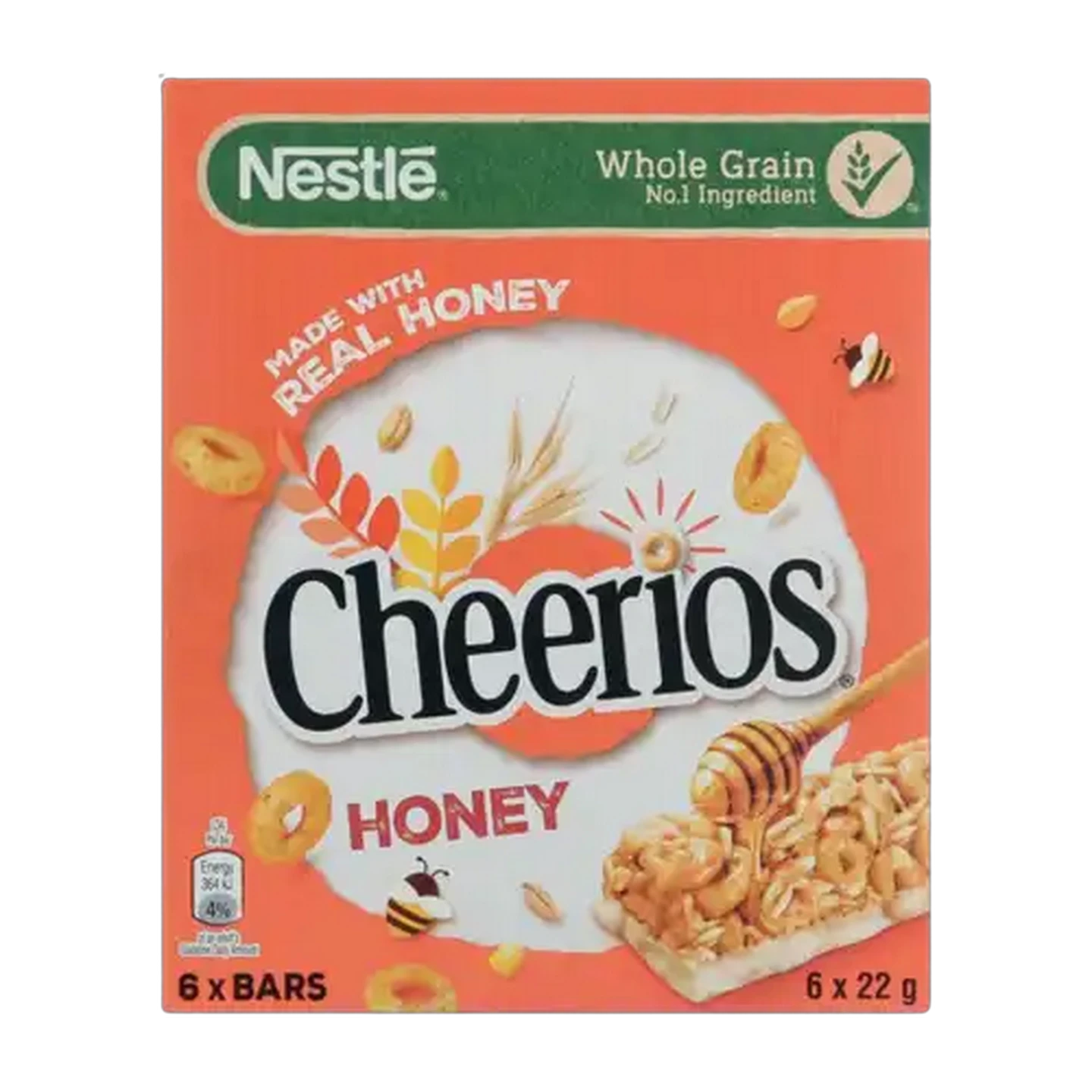 Image of Cheerios Honey Breakfast Cereal Bars 6 x 22g