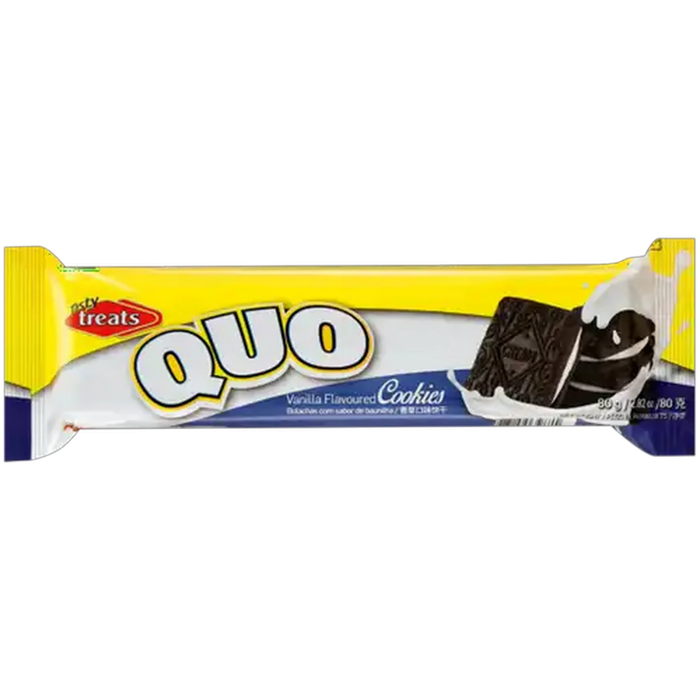 Image of Tasty Treats Quo Vanilla Filled Biscuits 80g
