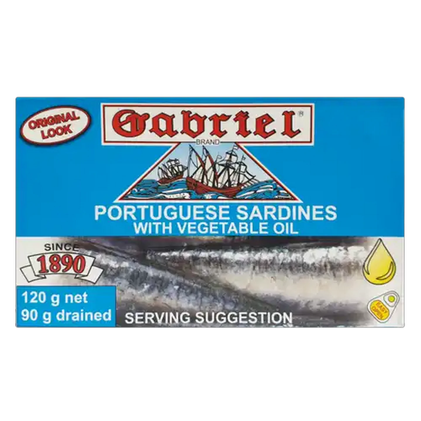 Image of Gabriel Portuguese Sardines With Vegetable Oil 120g