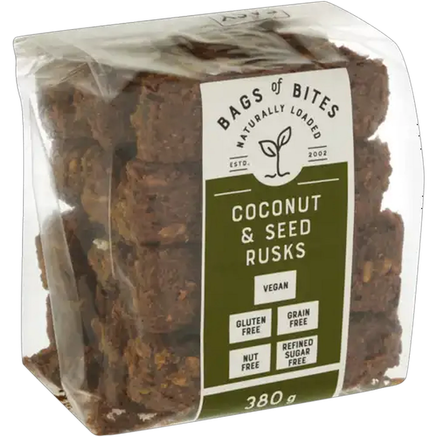 Image of Bags of Bites Coconut & Seed Rusks 380g