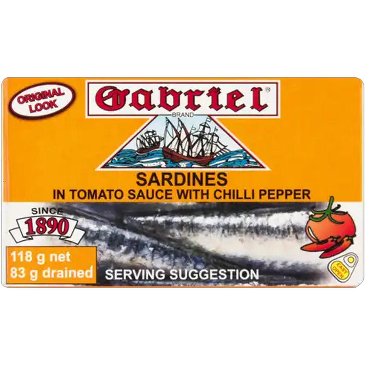 Image of Gabriel Sardines in Tomato Sauce with Chilli Pepper 118g