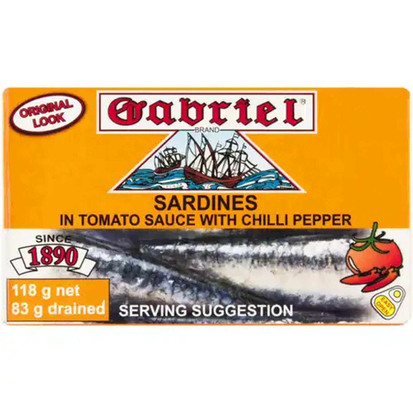 Image of Gabriel Sardines in Tomato Sauce with Chilli Pepper 118g