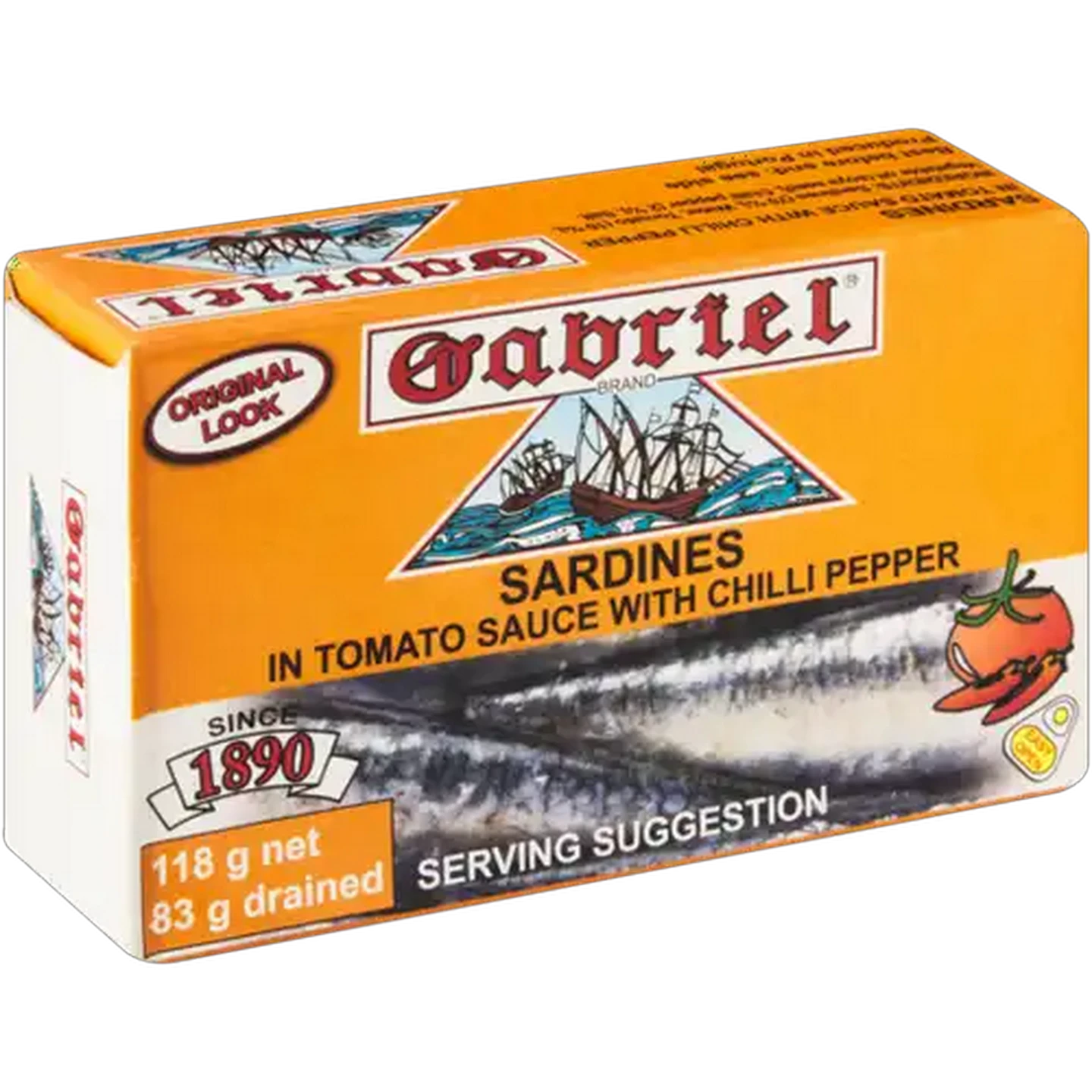 Image of Gabriel Sardines in Tomato Sauce with Chilli Pepper 118g