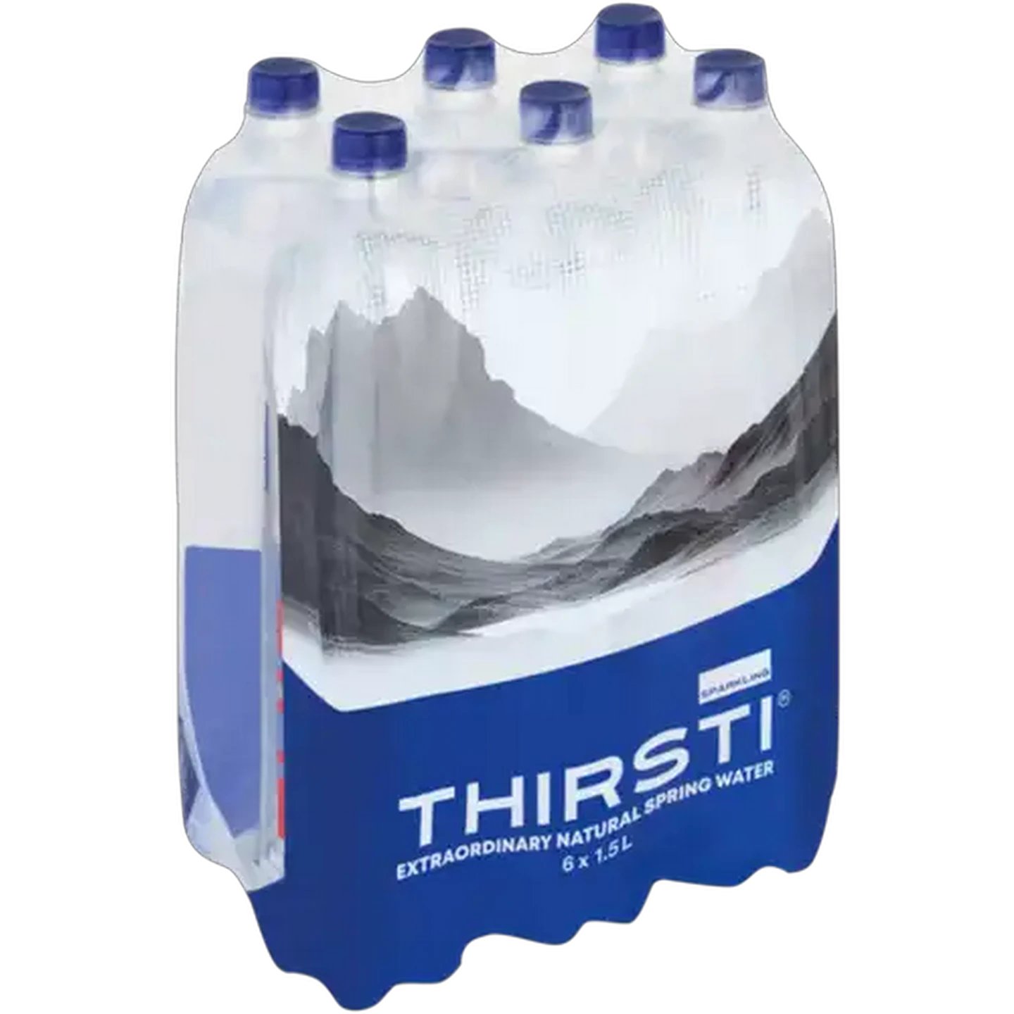 Image of Thirsti Sparkling Natural Spring Water 6 x 1.5L