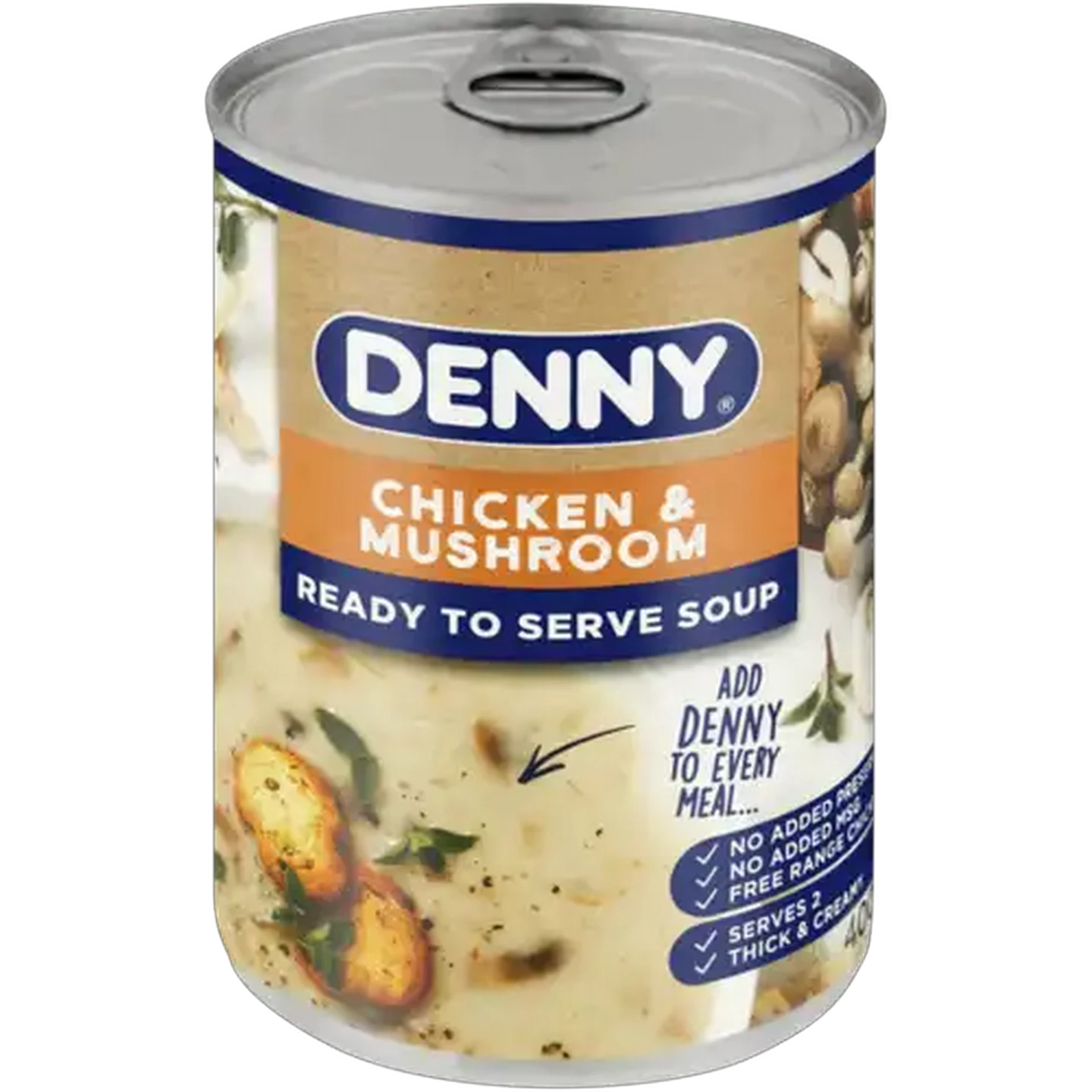 Image of DENNY Chicken & Mushroom Ready To Serve Soup 400g