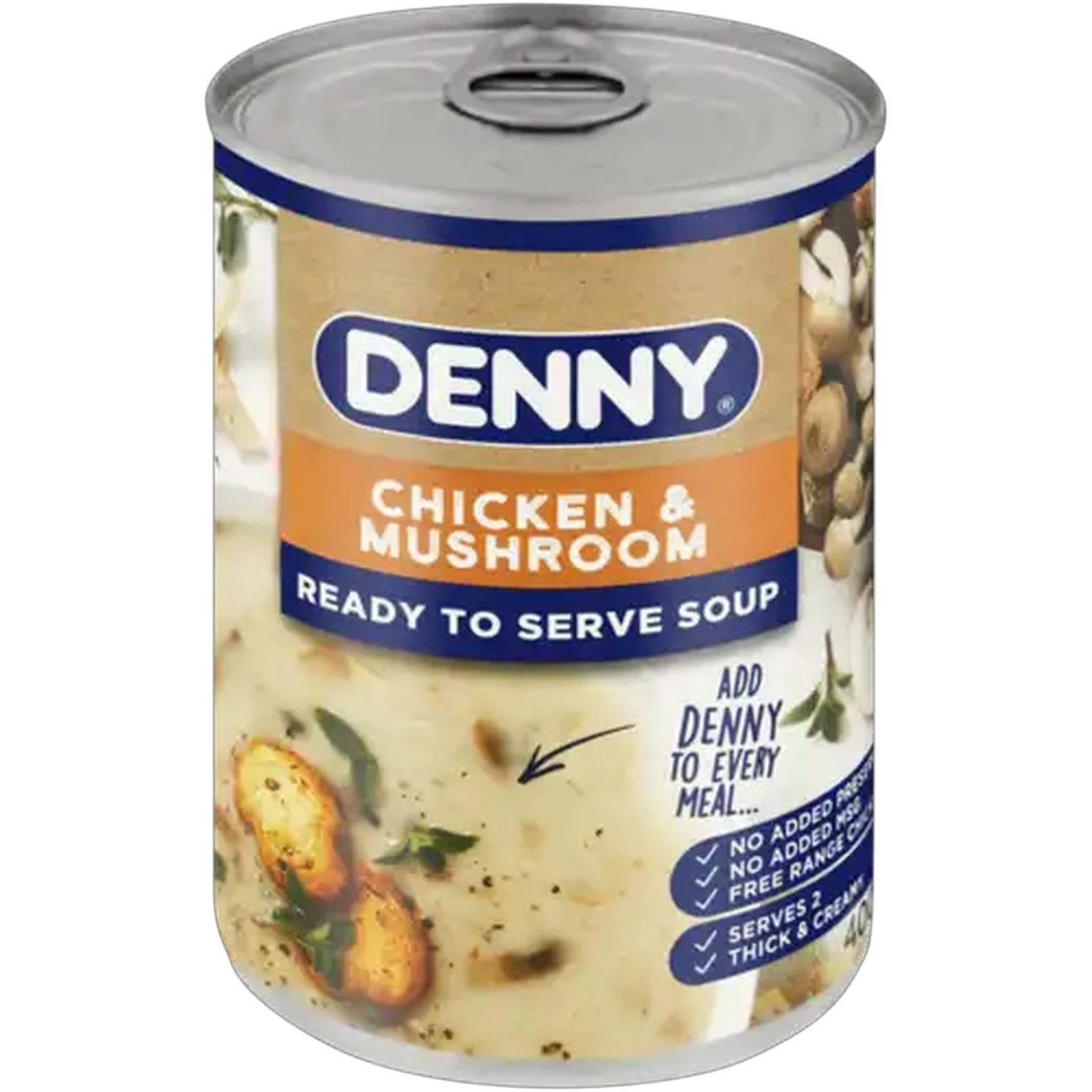 Image of DENNY Chicken & Mushroom Ready To Serve Soup 400g