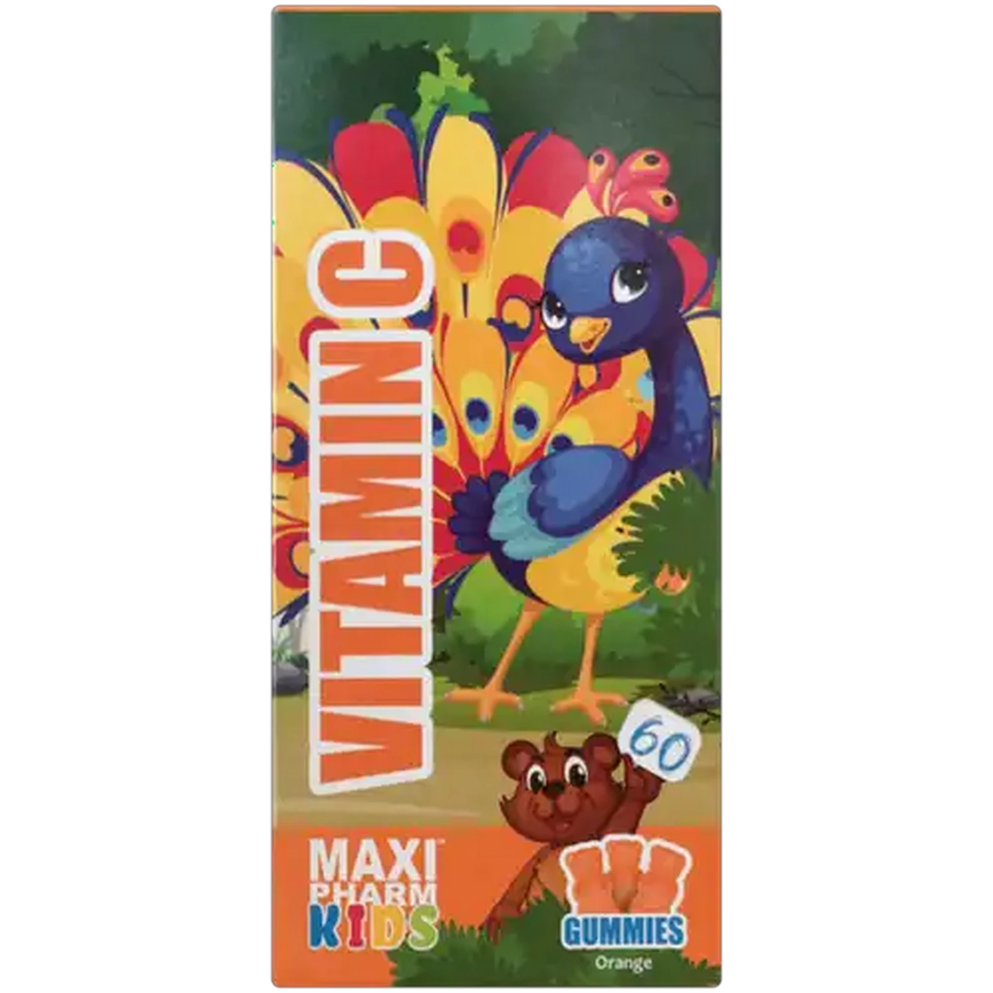 Image of MaxiPharm Kids Orange Flavoured Vitamin C Gummies 60 Pack