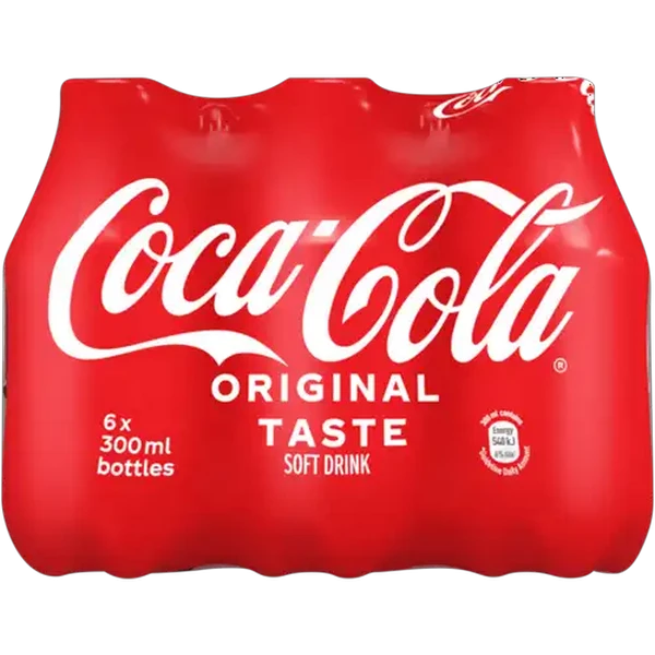 Coca-Cola Original Taste Soft Drink 6 x 300ml