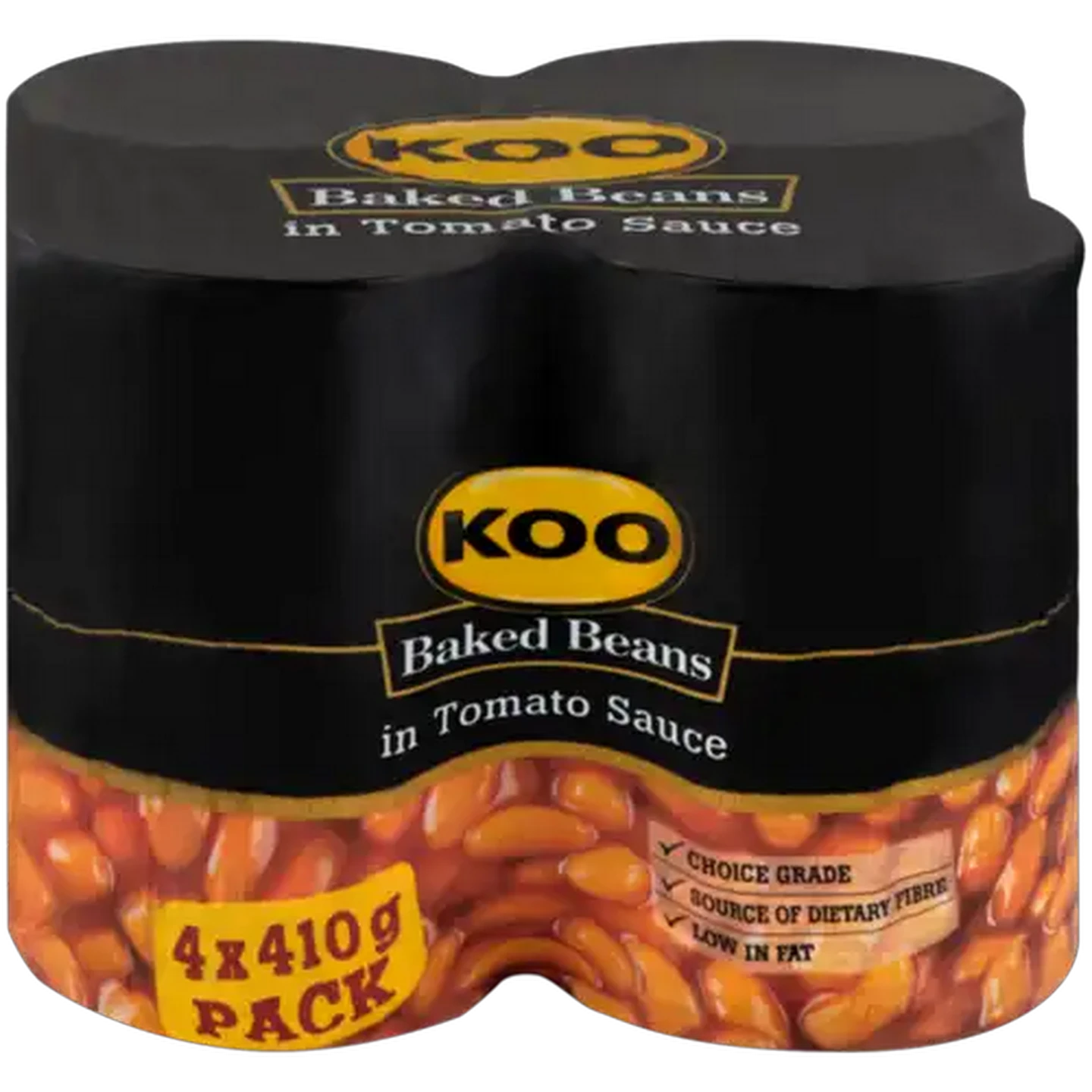 Image of KOO Baked Beans In Tomato Sauce 4 x 410g