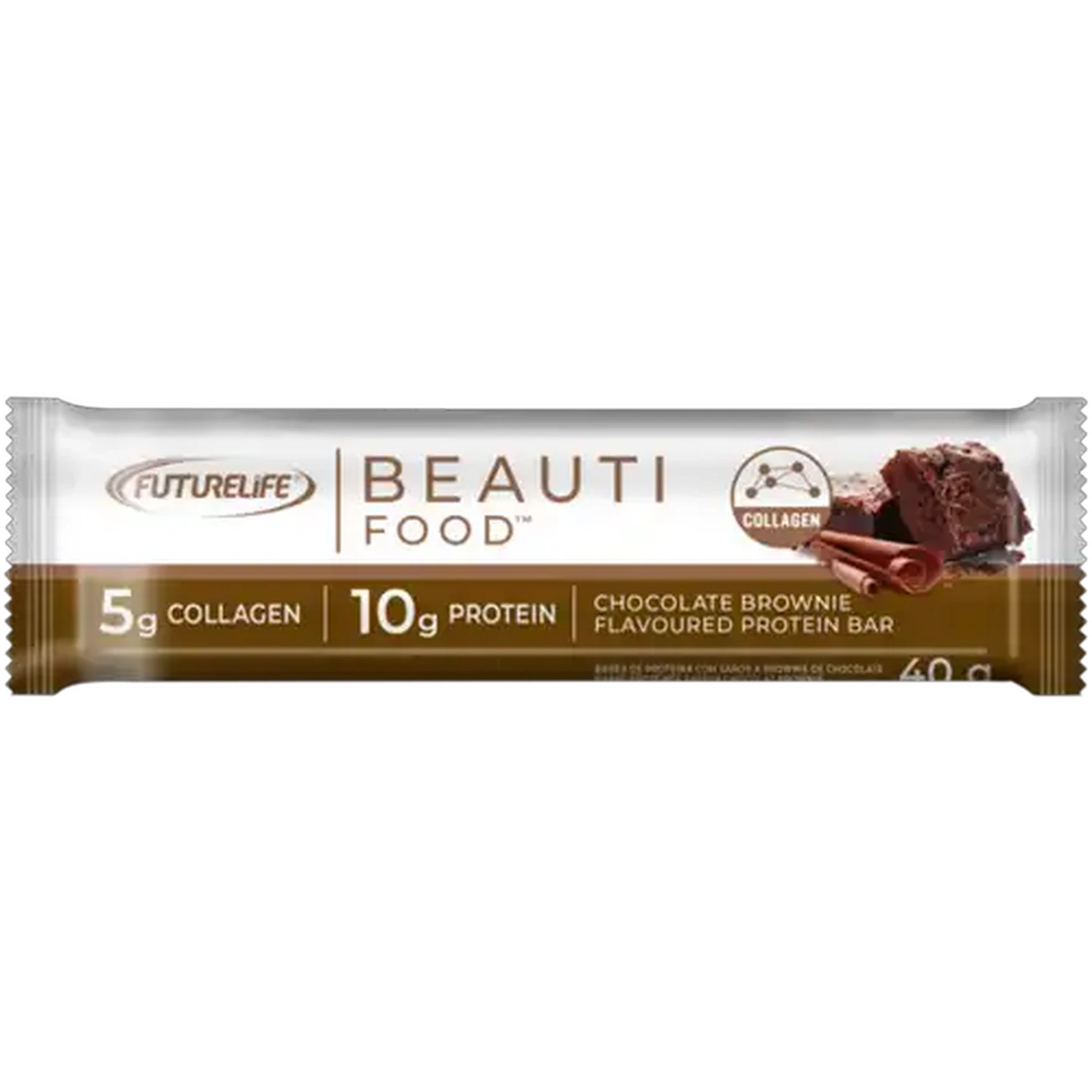 Image of FUTURELIFE Beauti Food Chocolate Brownie Flavoured Protein Bar 40g