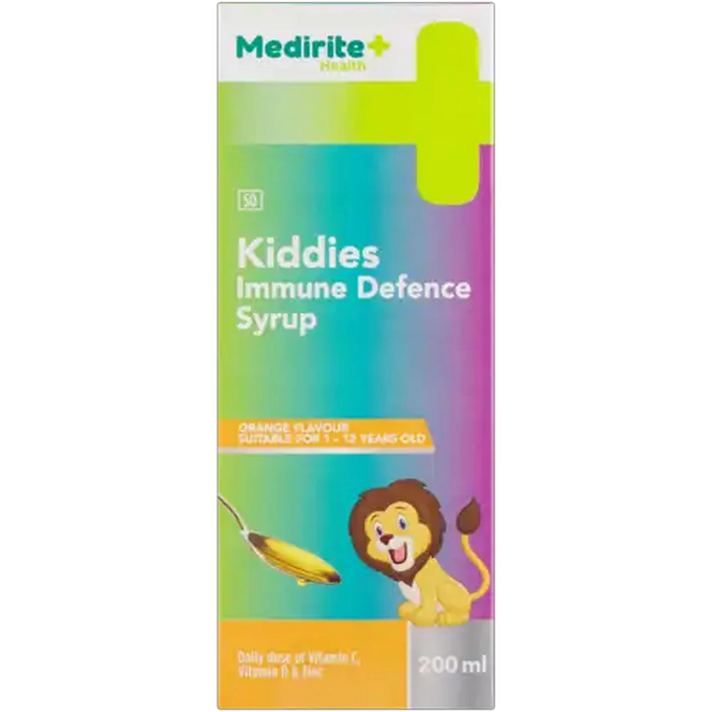 Image of Medirite Orange Flavoured Kiddies Immune Defence Syrup 200ml