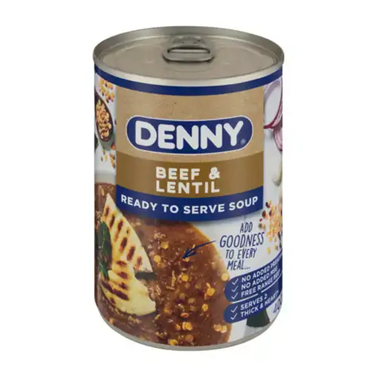 Image of DENNY Beef & Lentil Ready to Serve Soup 400g