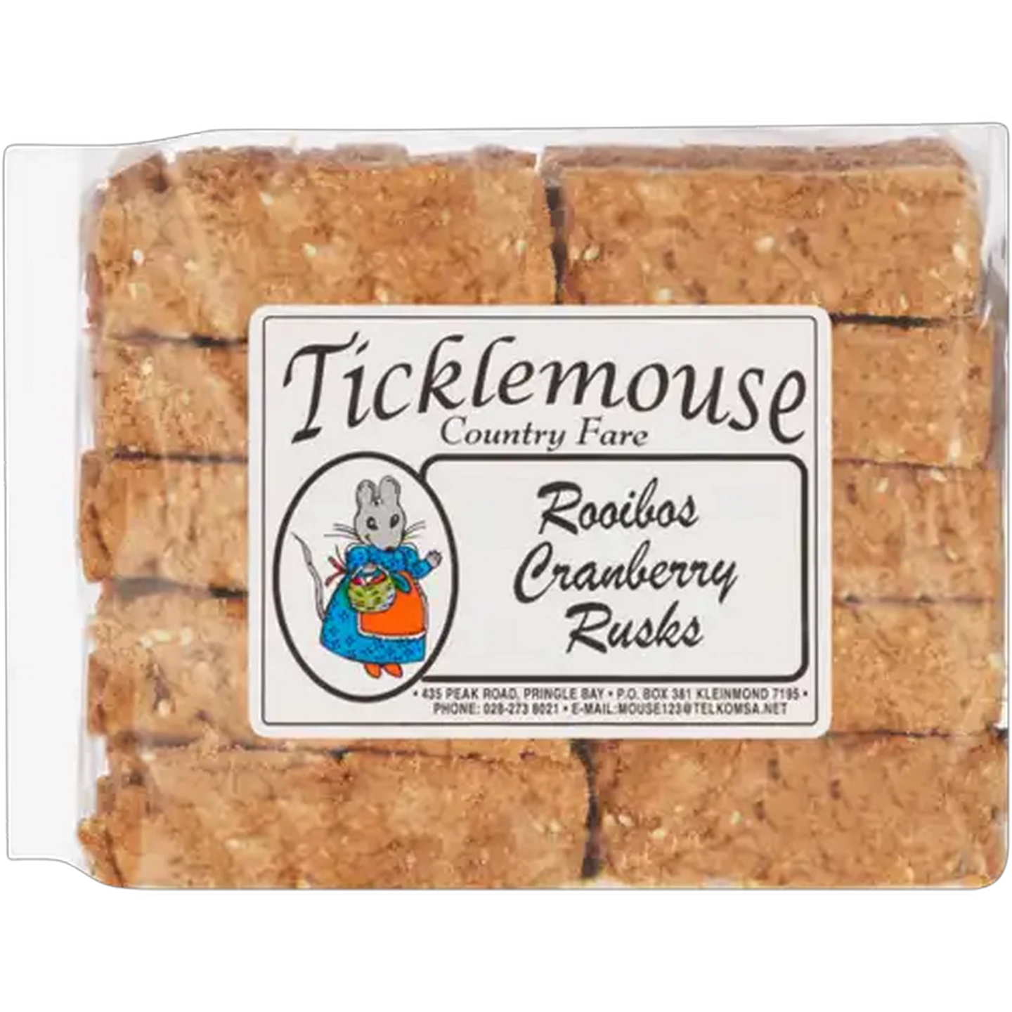 Image of Ticklemouse Country Fare Rooibos & Cranberry Rusks 430g