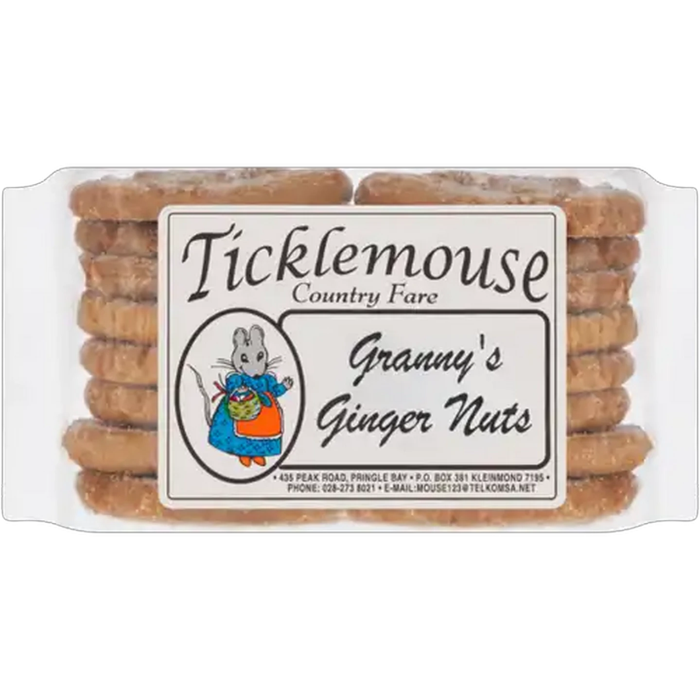 Image of Ticklemouse Country Fare Granny's Ginger Nuts Biscuits 240g