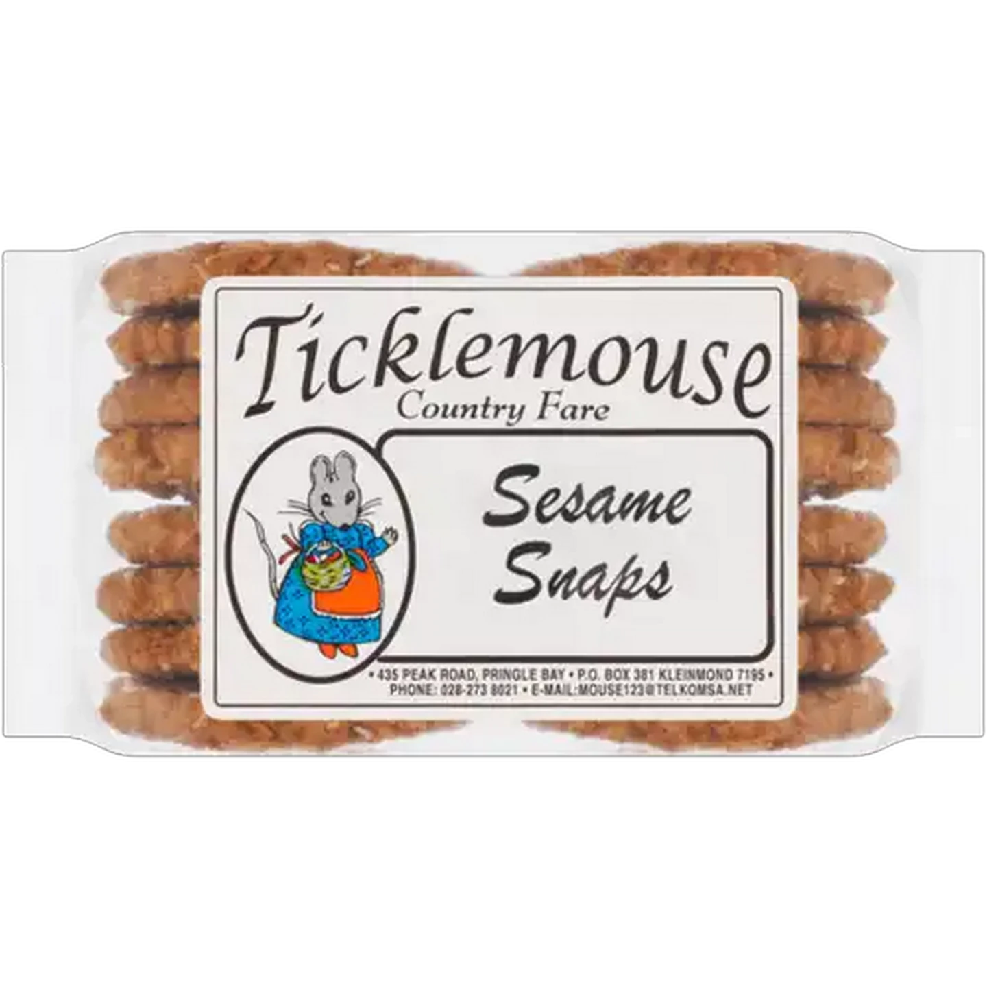 Image of Ticklemouse Country Fare Sesame Snaps Biscuits 200g