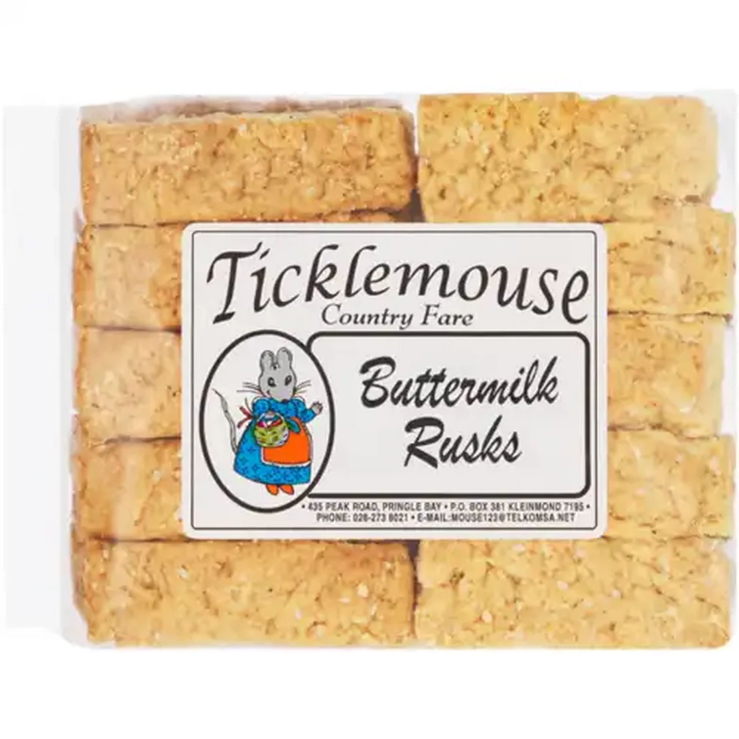 Image of Ticklemouse Country Fare Buttermilk Rusks 450g