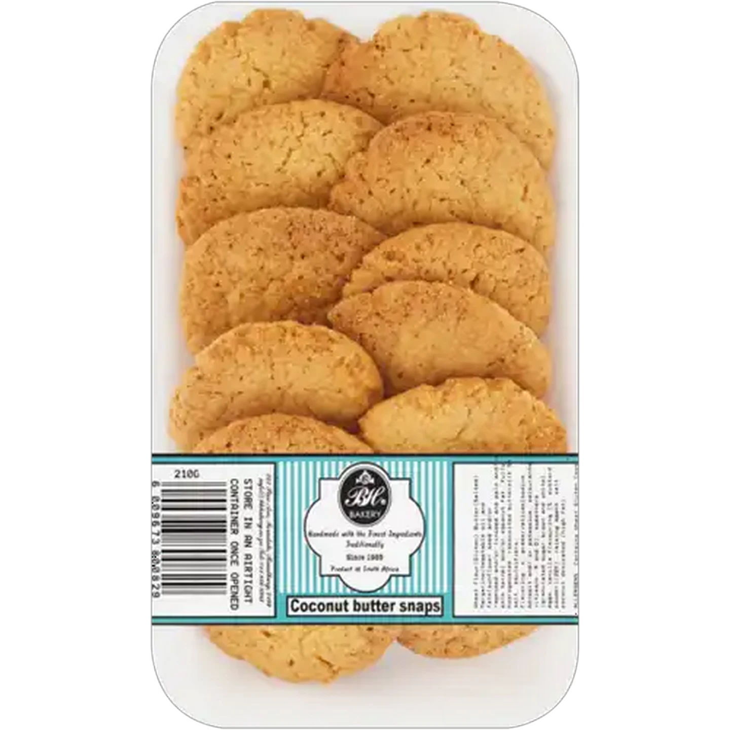 Image of Burkleigh House Bakery Coconut Butter Snaps 210g