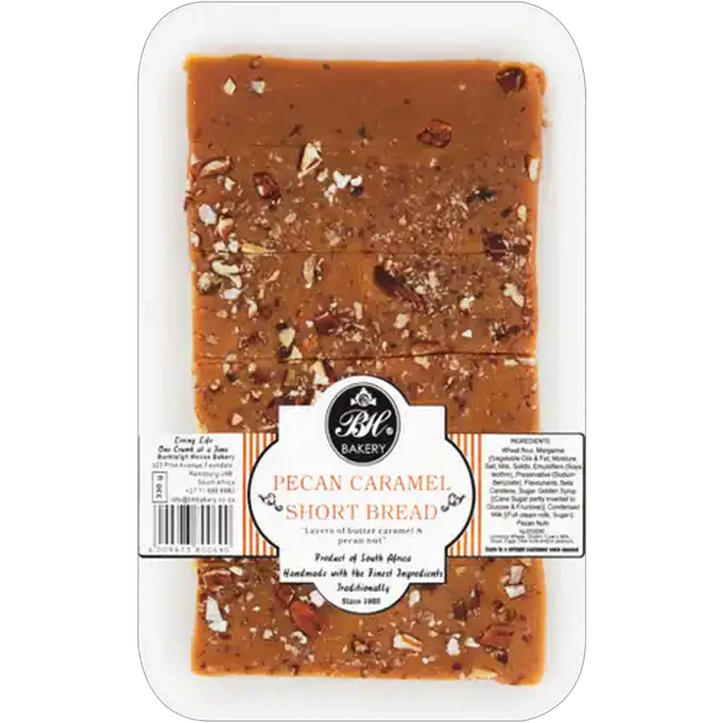 Image of Burkleigh House Bakery Pecan Caramel Short Bread Biscuits 330g