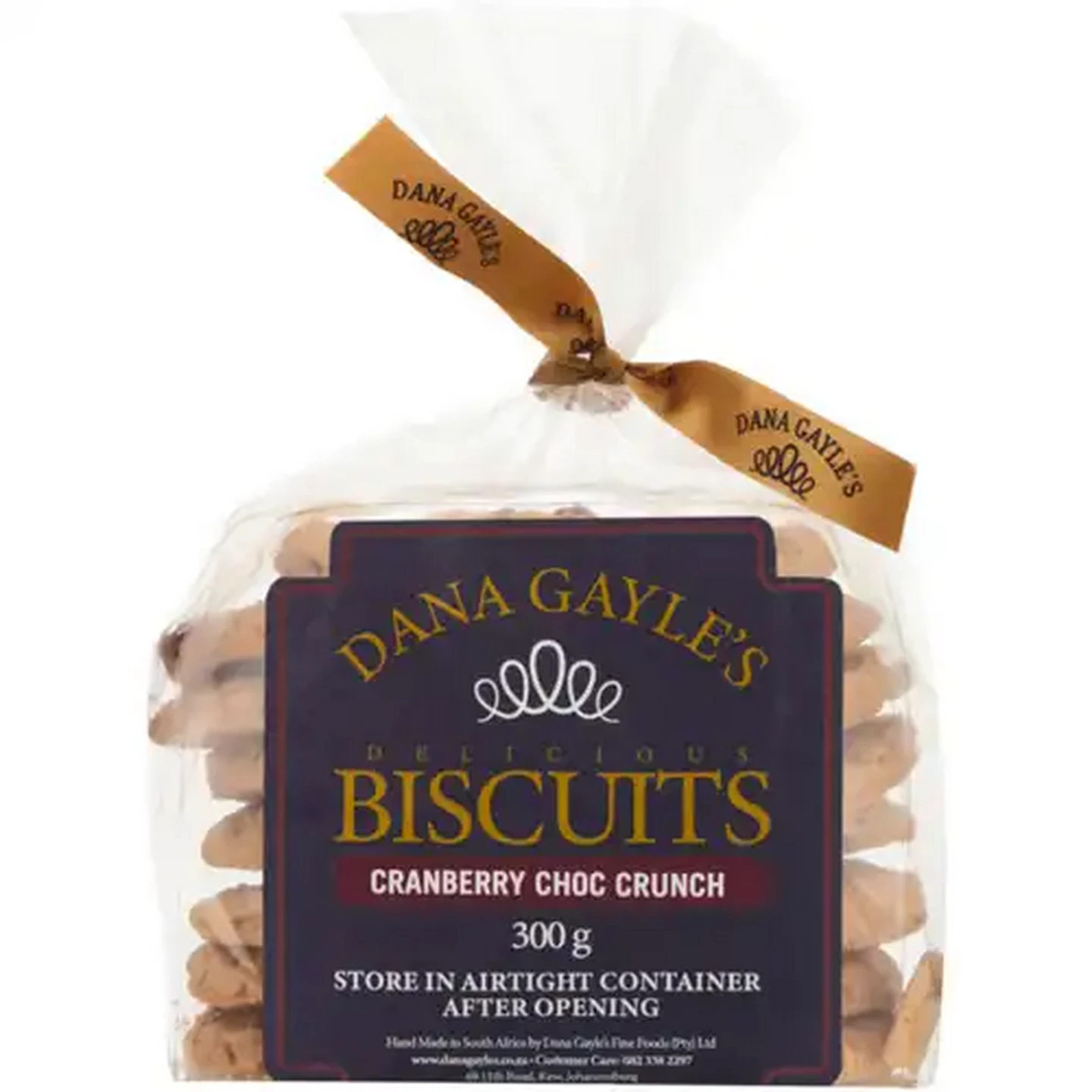 Image of Dana Gayle's Cranberry Choc Crunch Biscuits 250g