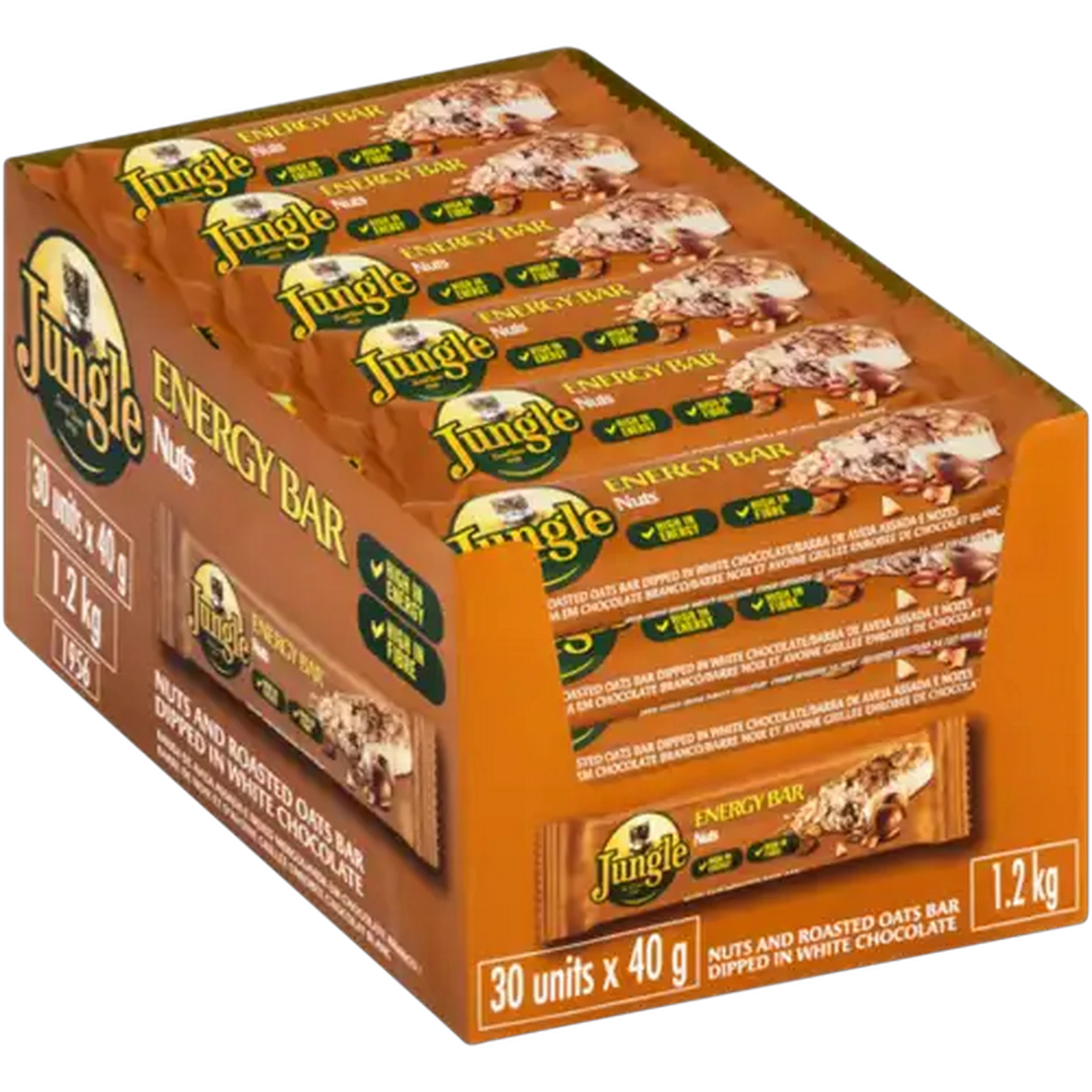 Image of Jungle Nuts Energy Bar 30 x 40g