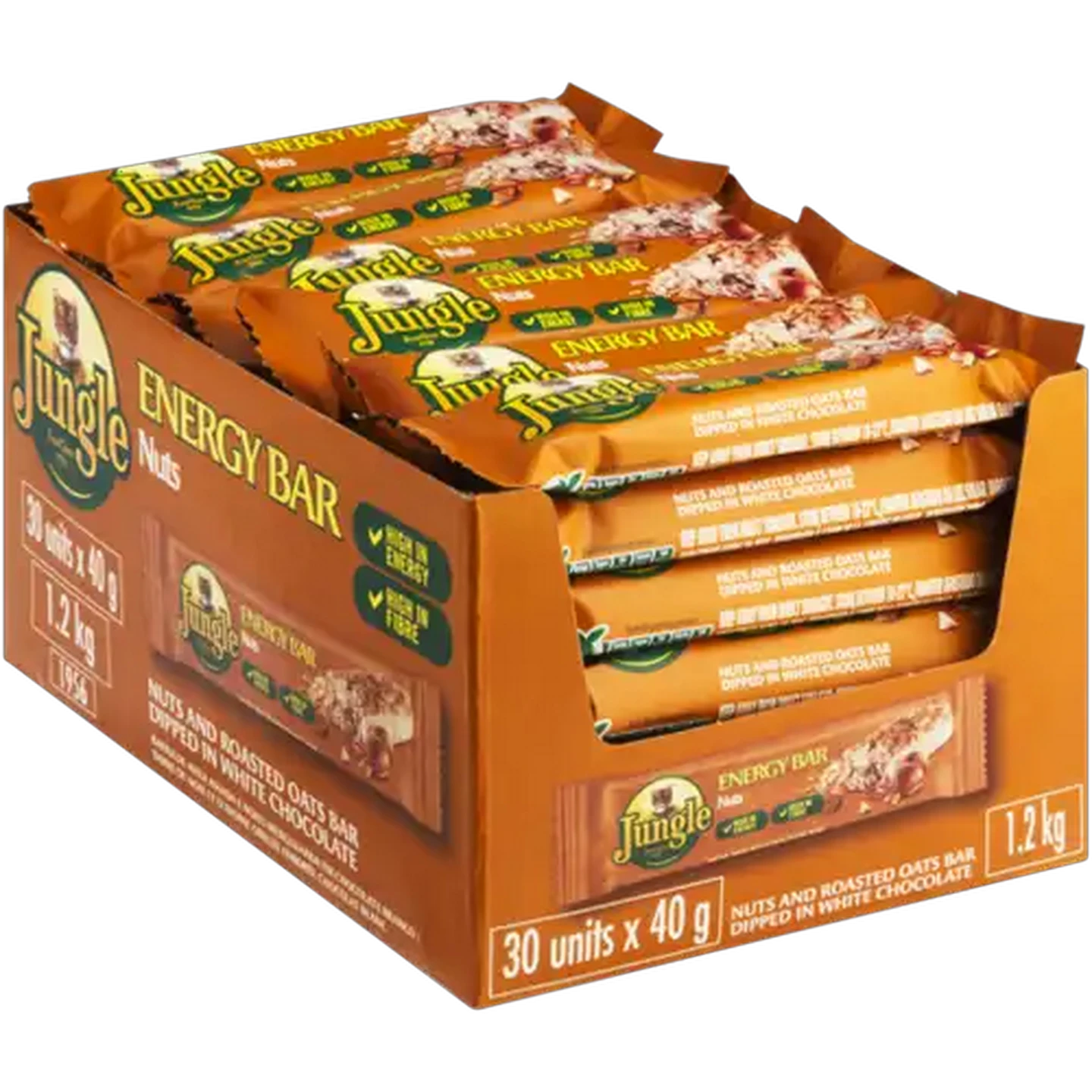 Image of Jungle Nuts Energy Bar 30 x 40g