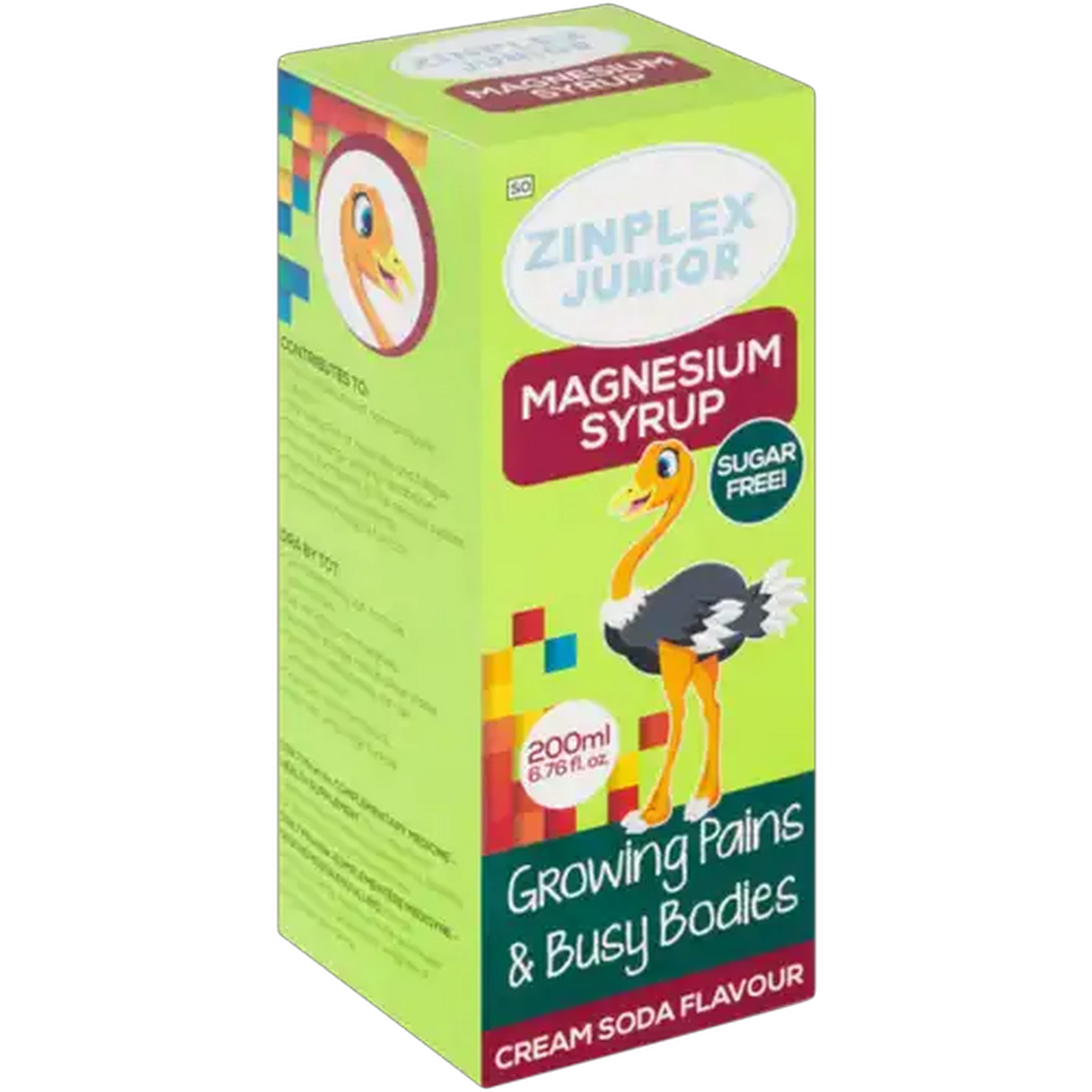 Image of Zinplex Junior Cream Soda Flavour Magnesium Syrup 200ml