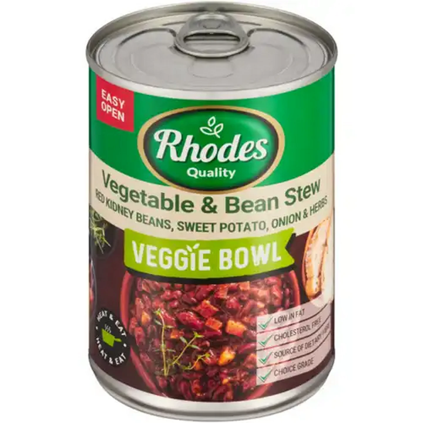 Image of Rhodes Quality Vegetable & Bean Stew Veggie Bowl Can 400g