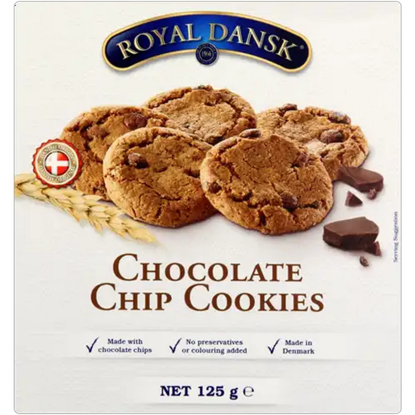 Image of Royal Dansk Chocolate Chip Cookies 125g