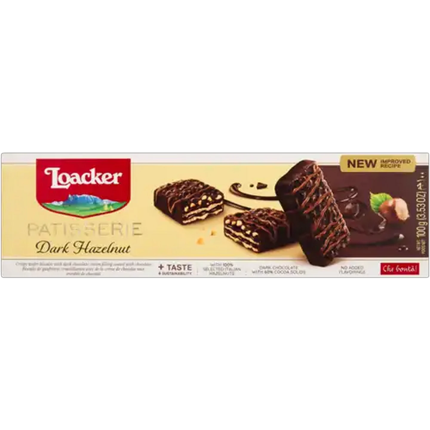 Image of Loacker Dark Hazelnut Patisserie 100g