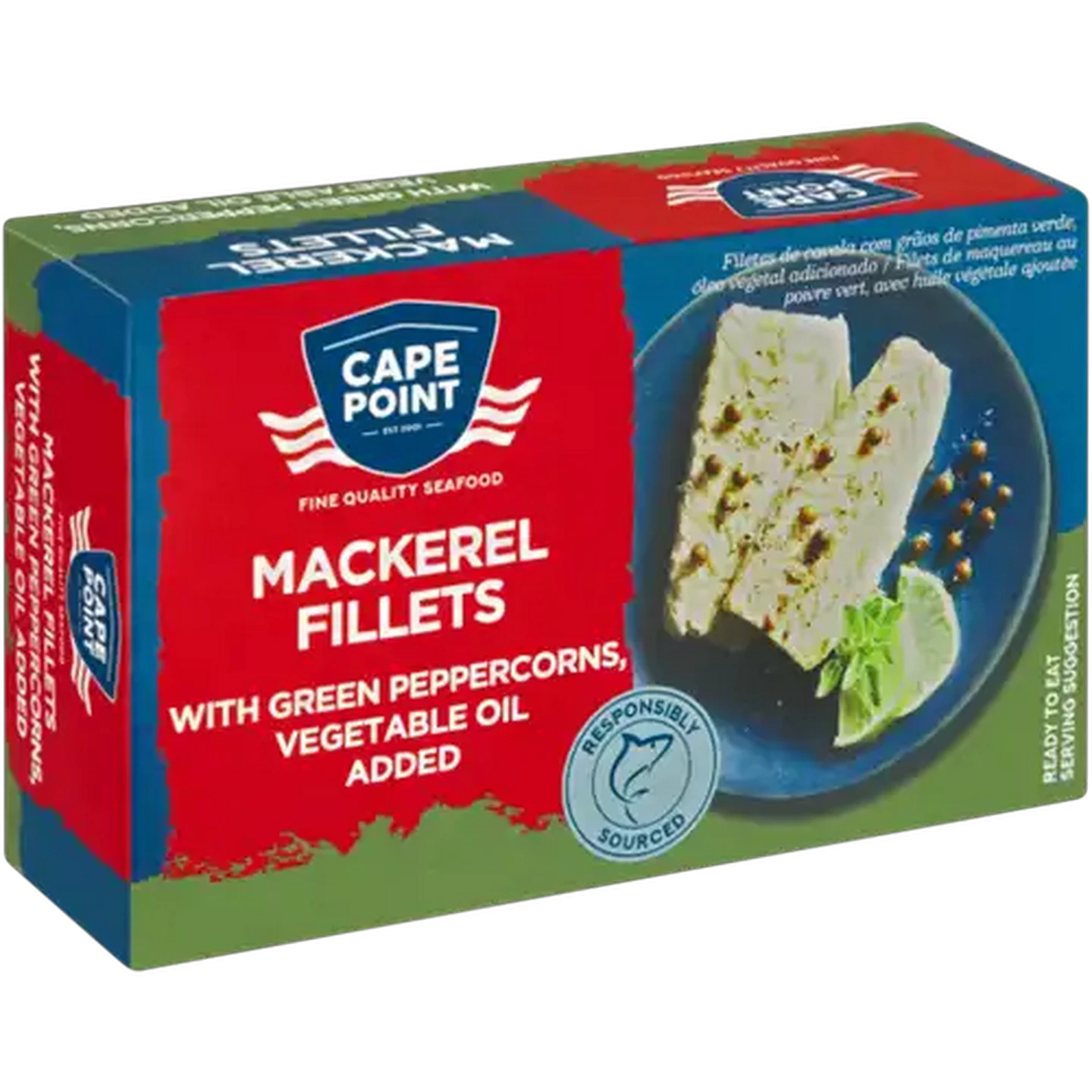 Image of Cape Point Mackerel Fillets With Green Peppercorns 125g