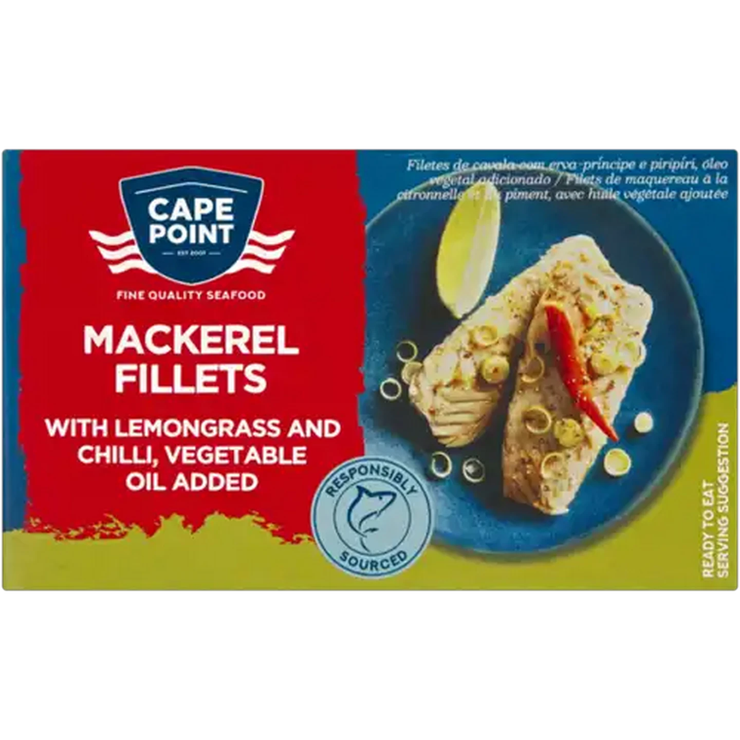 Image of Cape Point Mackerel Fillets With Lemongrass & Chilli 125g