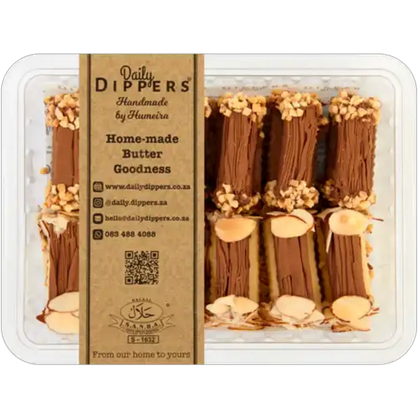 Image of Daily Dippers Almond Flake Logs 12 Pack