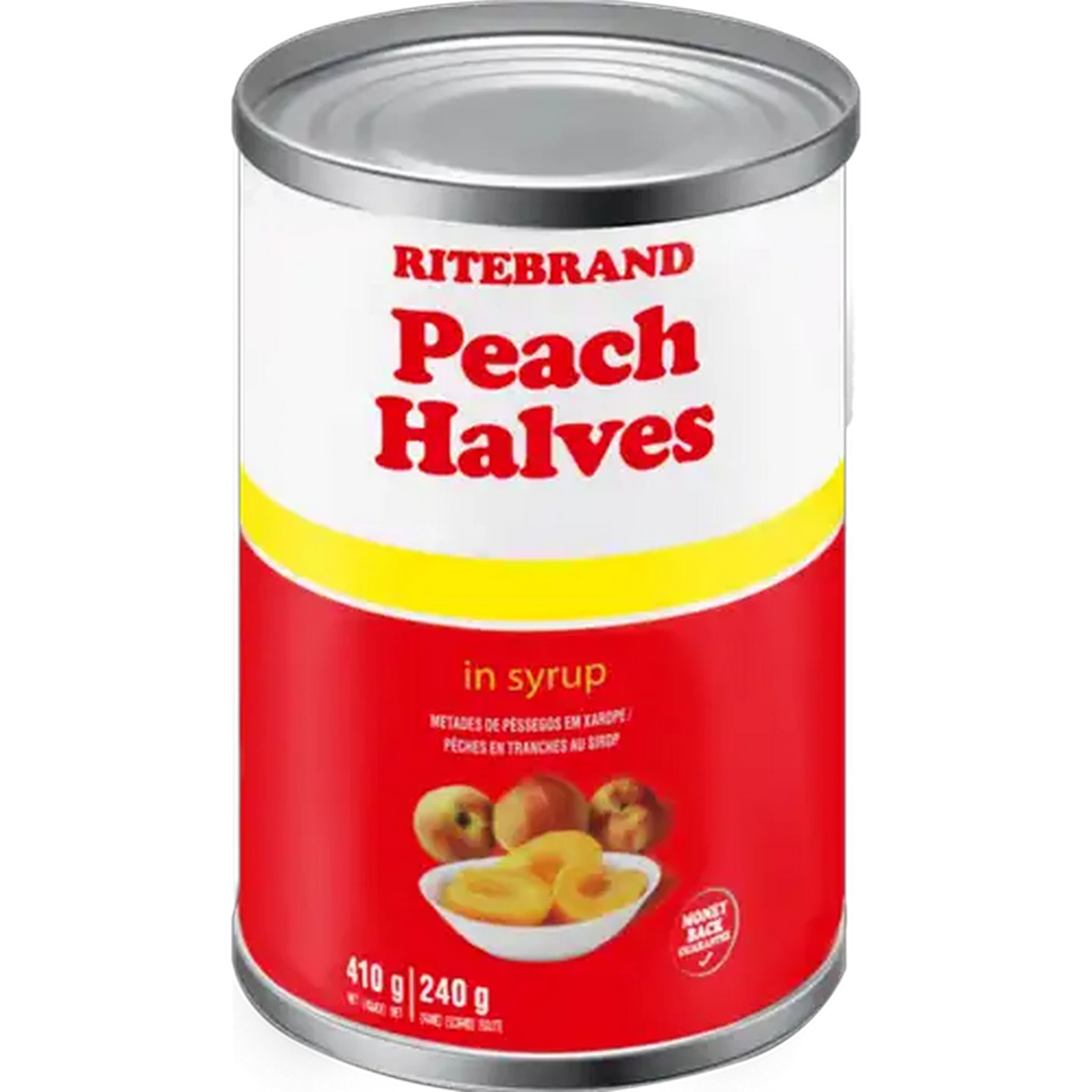 Image of Ritebrand Peach Halves in Syrup 410g
