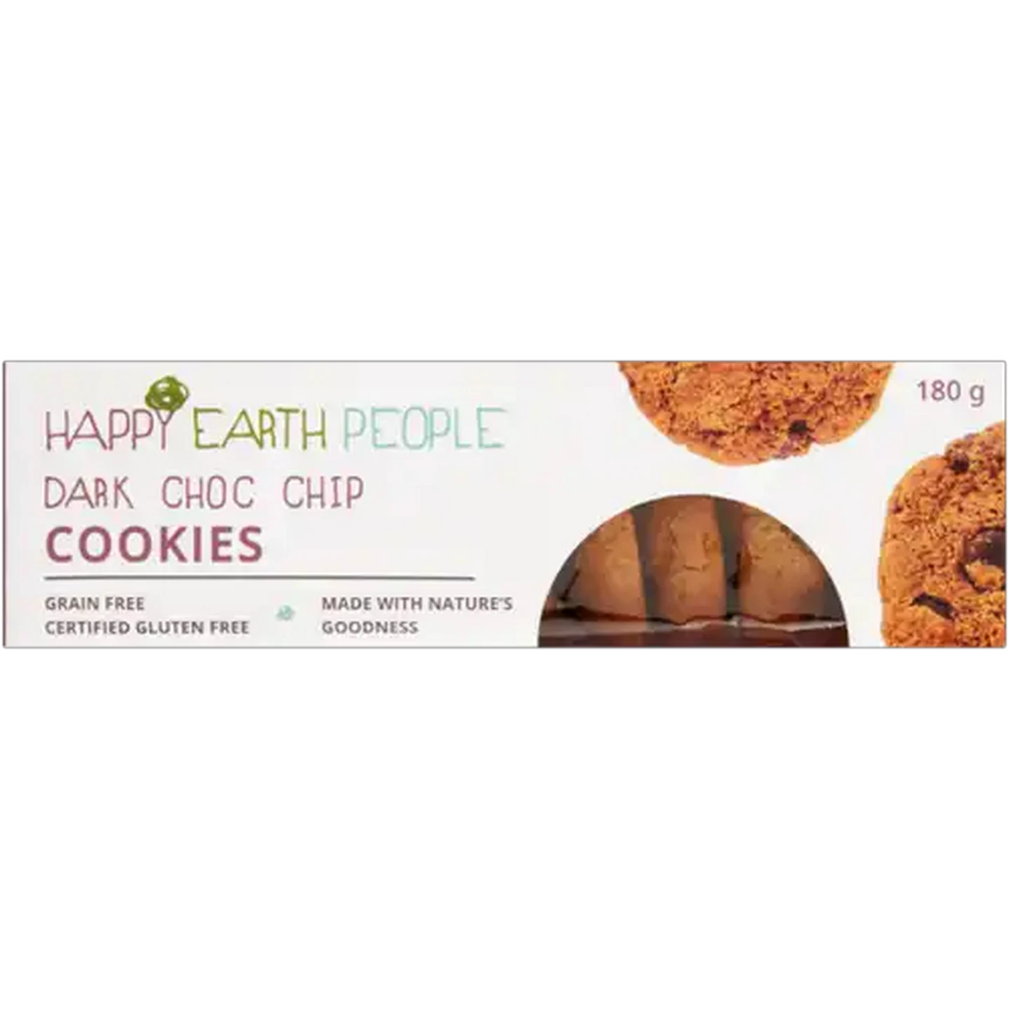 Image of Happy Earth People Gluten Free Dark Choc Chip Cookies 180g