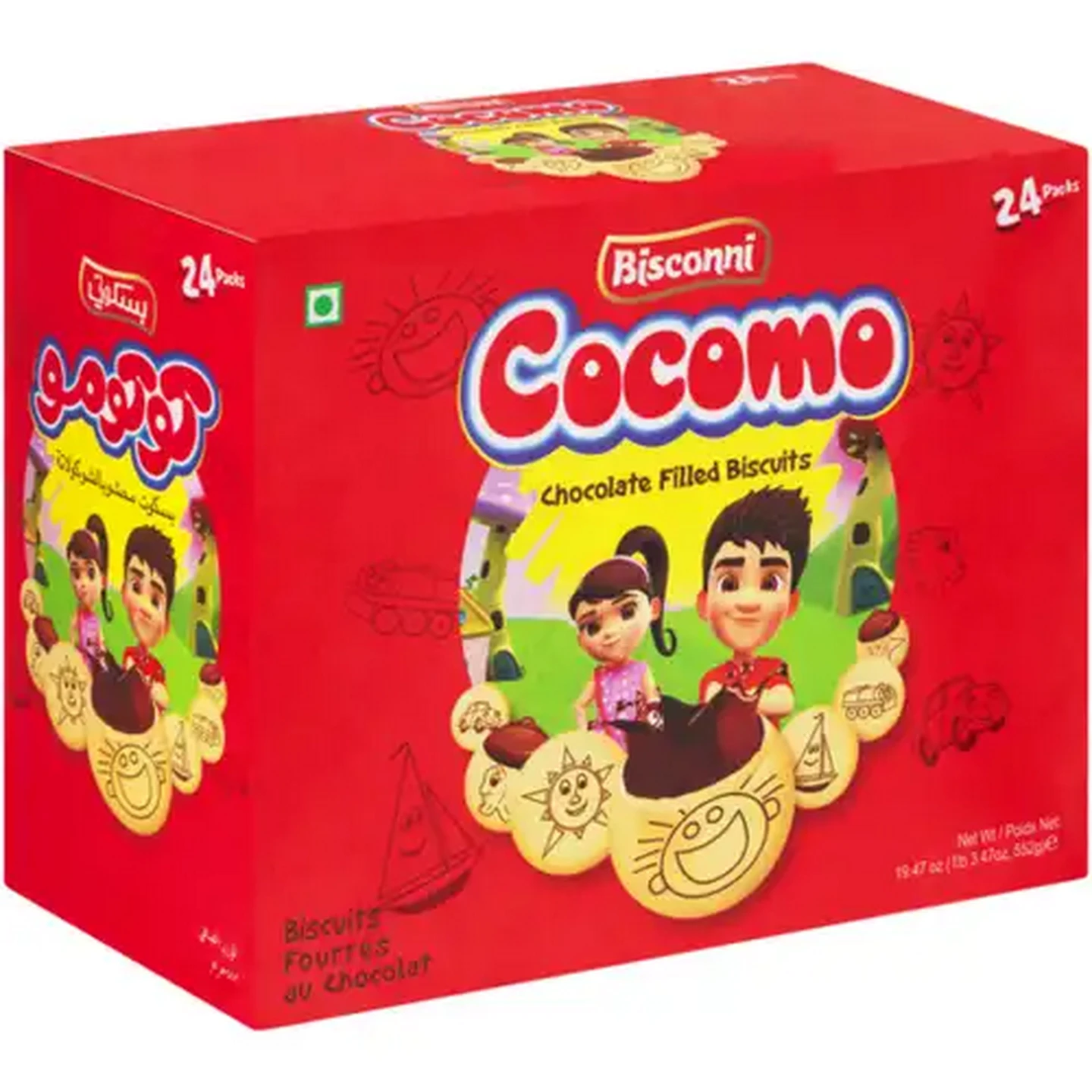 Image of Bisconni Cocomo Chocolate Filled Biscuits 24 Pack